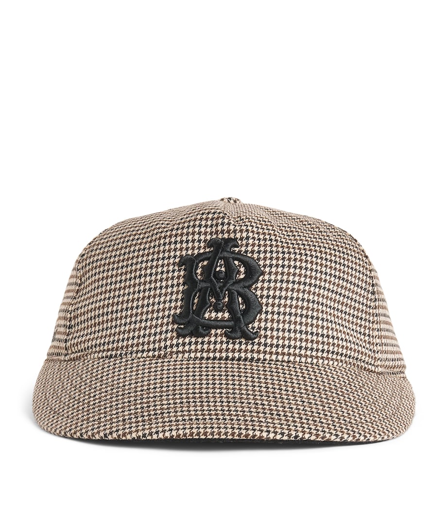 about:blank Wool-Blend Monogram Cap Brown/sand Image 1