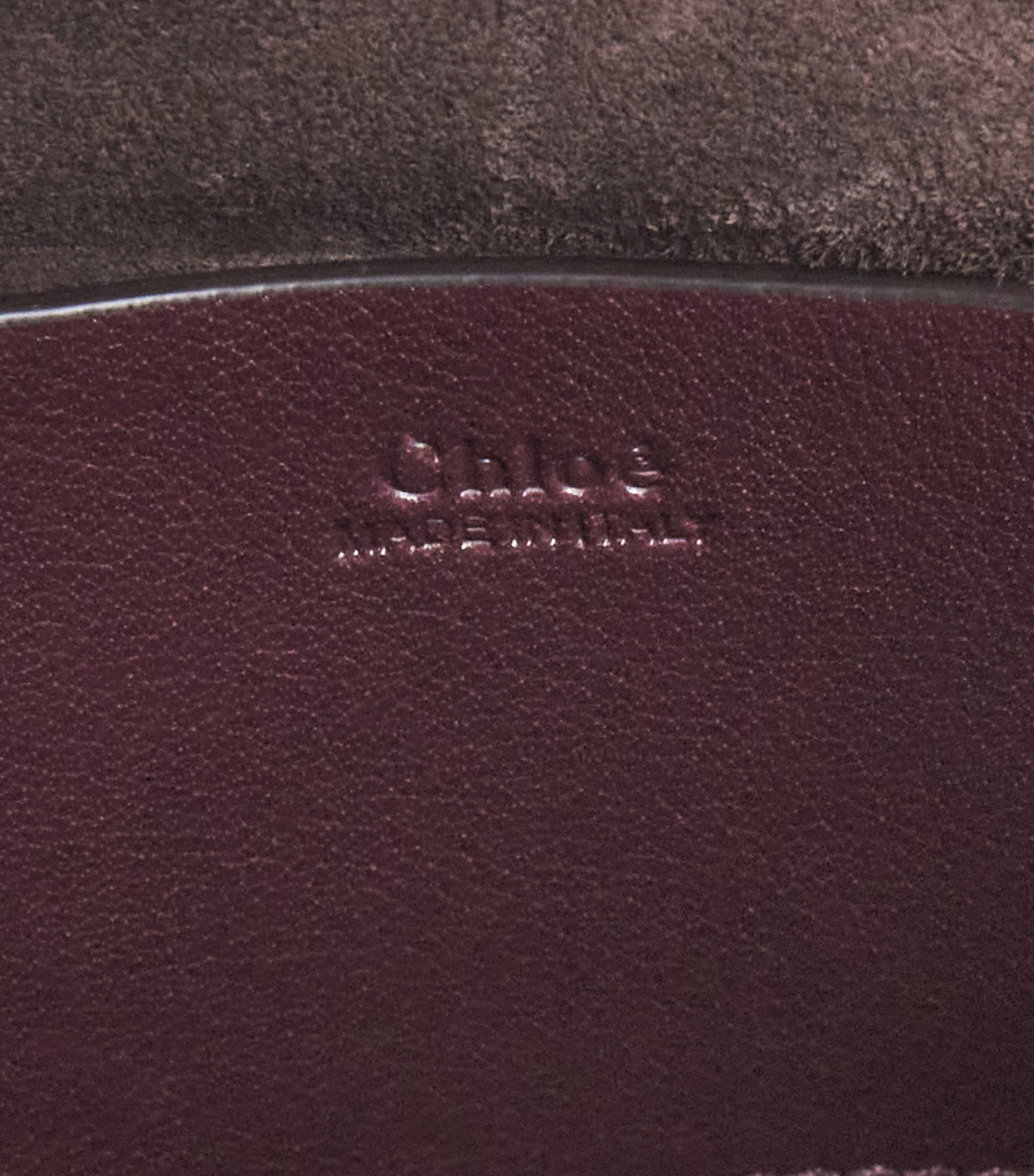 Mini Leather Banana Top-Handle Bag GRENAT Image 3