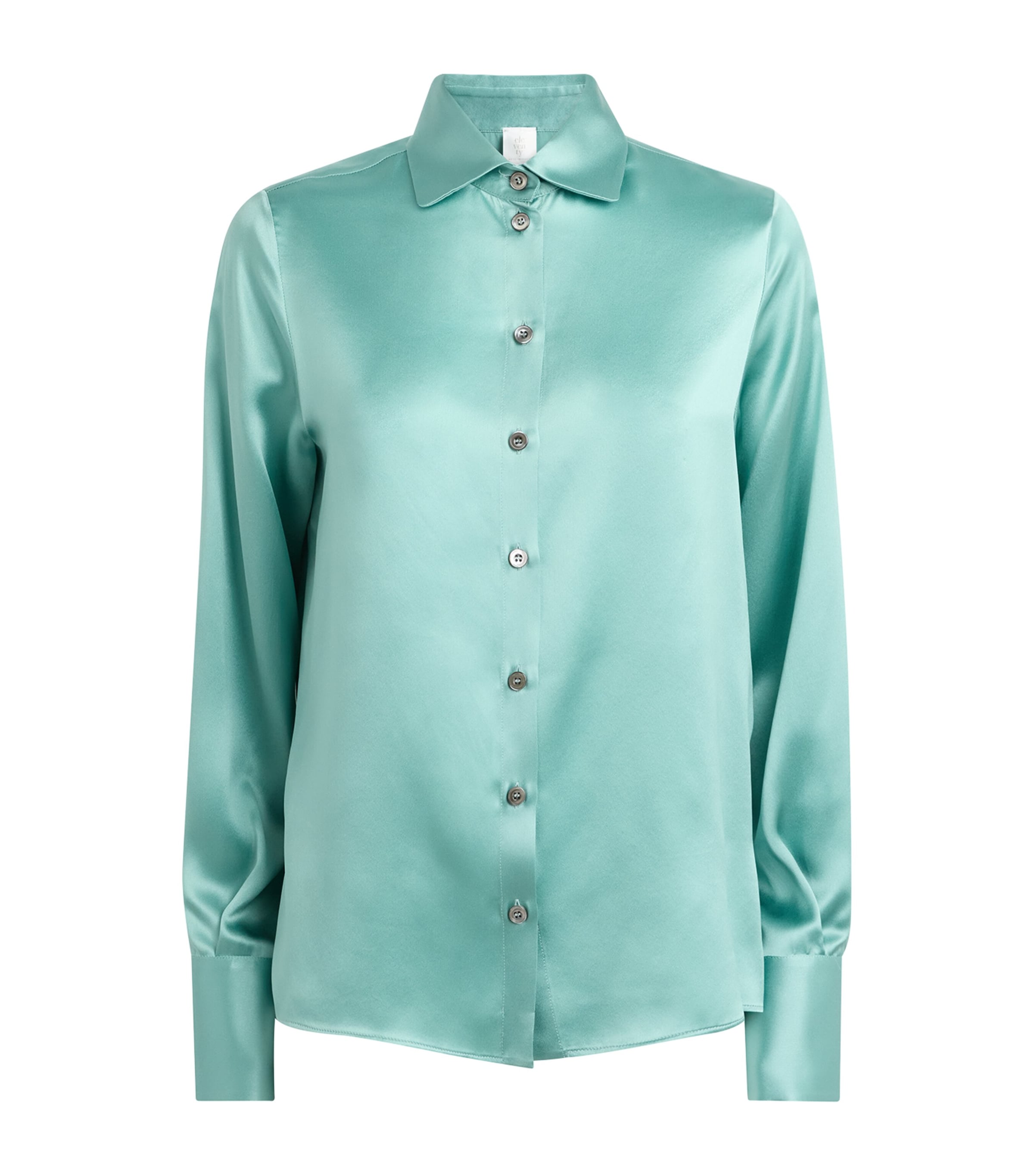 Eleventy Womens Silk Long-Sleeve Shirt Giada Image 1