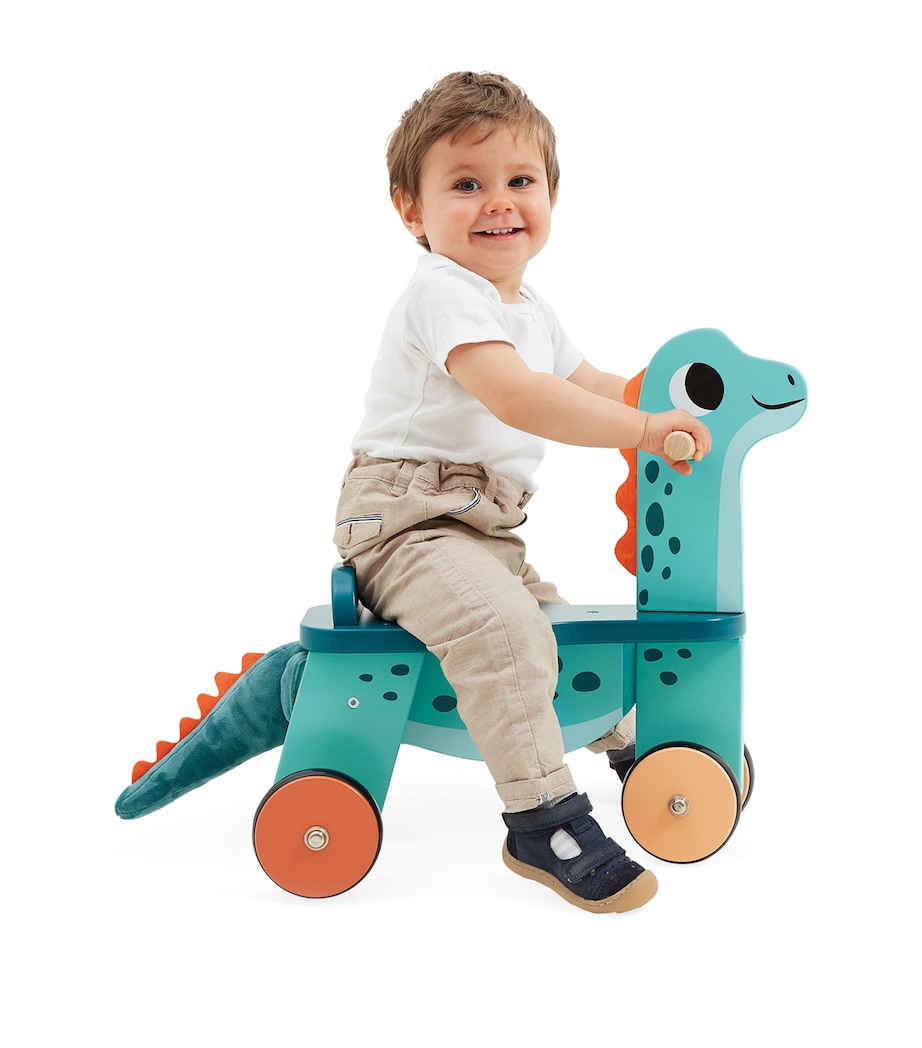 Wooden Portosaurus Dino Ride-On MULTI Image 3