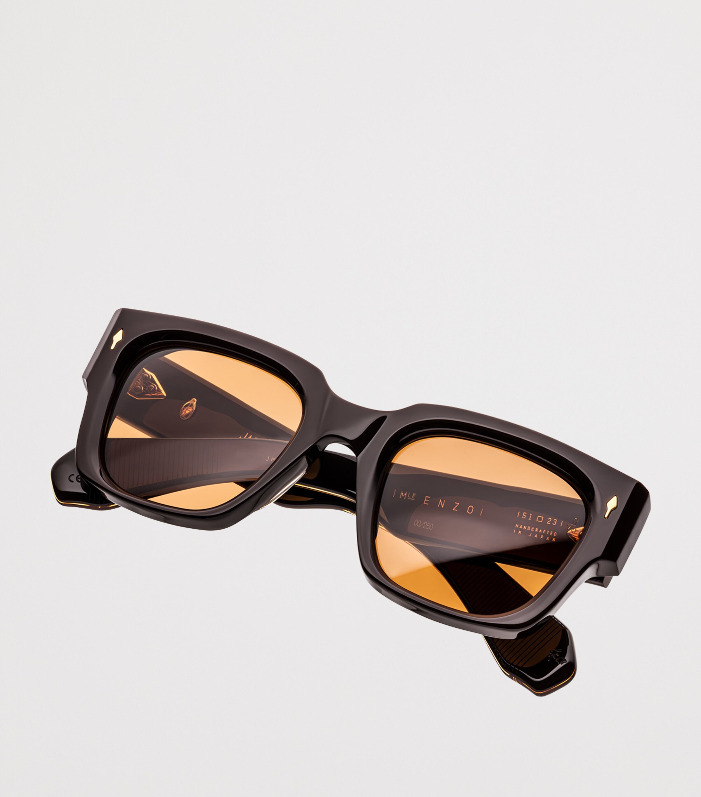 Acetate Enzo Sunglasses  ORANGE  CR39 Image 3