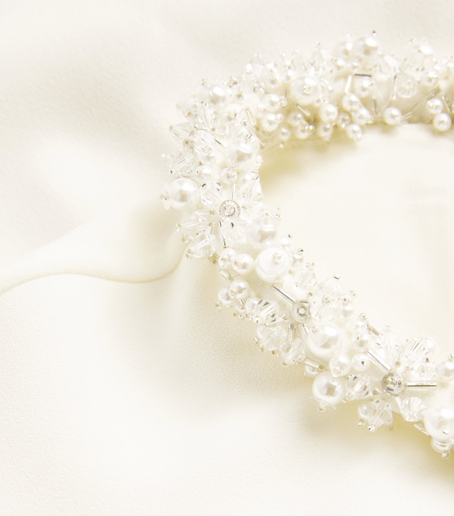 Crepe Annette Cape Gown IVORY MULTI Image 5