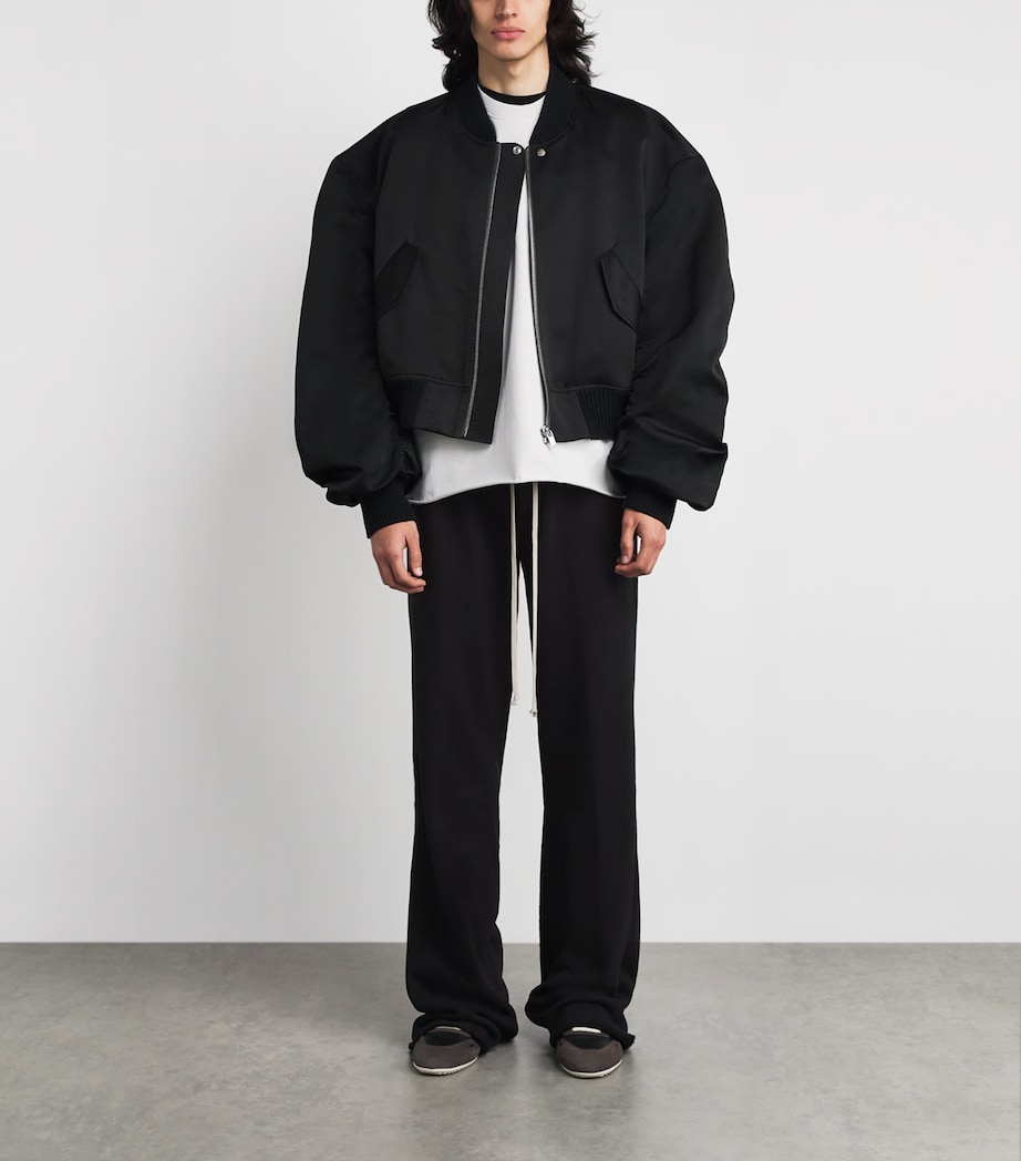Rick Owens Mens Organic Cotton Dietrich Sweatpants Black/ Image 2