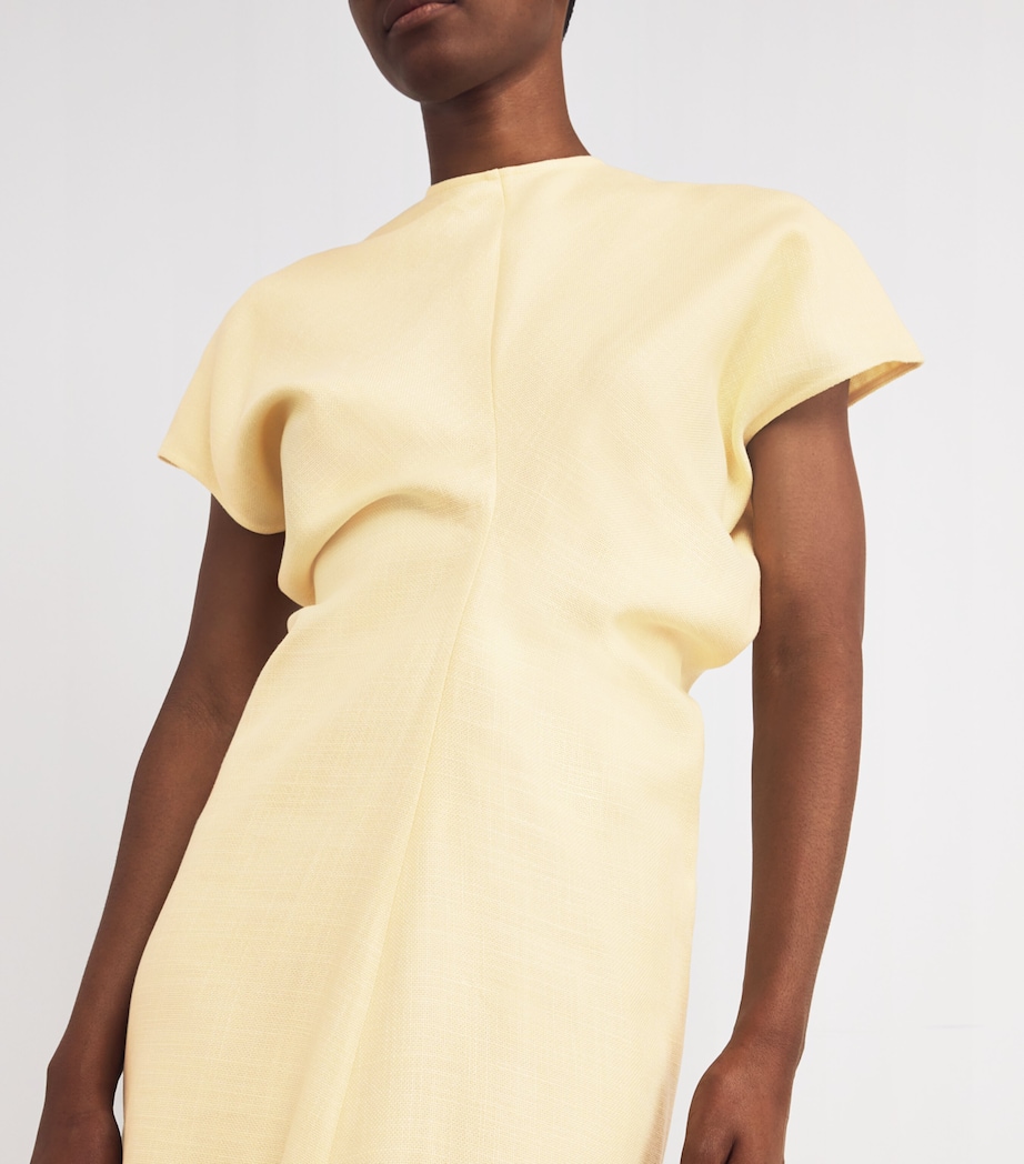 Slouch-Waist Maxi Dress 300 STRAW Image 4