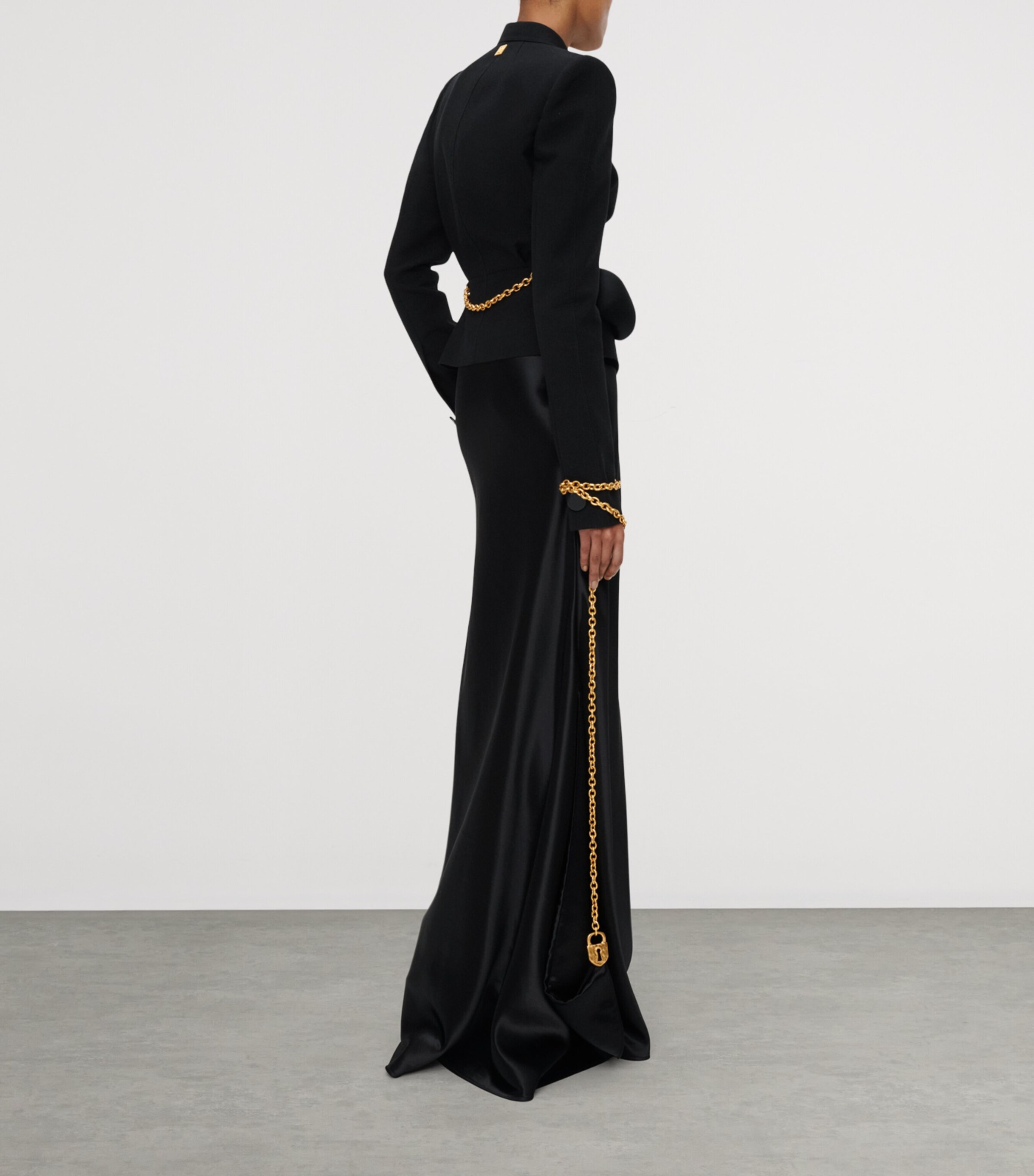 Schiaparelli Womens Embellished Elsa Jacket Black Image 3