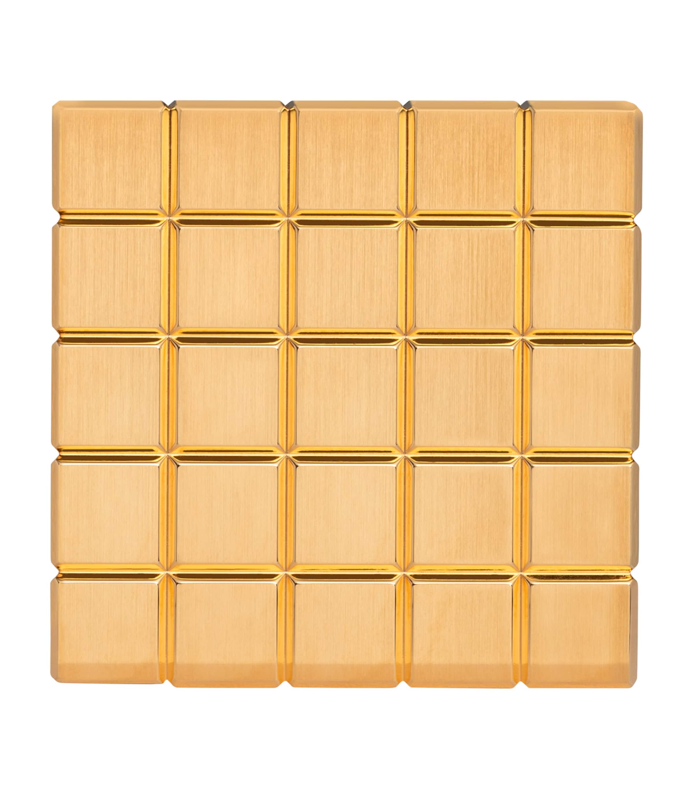 Ice Cube Table Clock GOLD Image 2