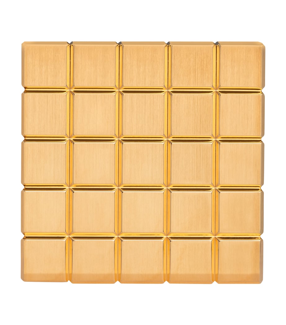 Ice Cube Table Clock GOLD Image 2