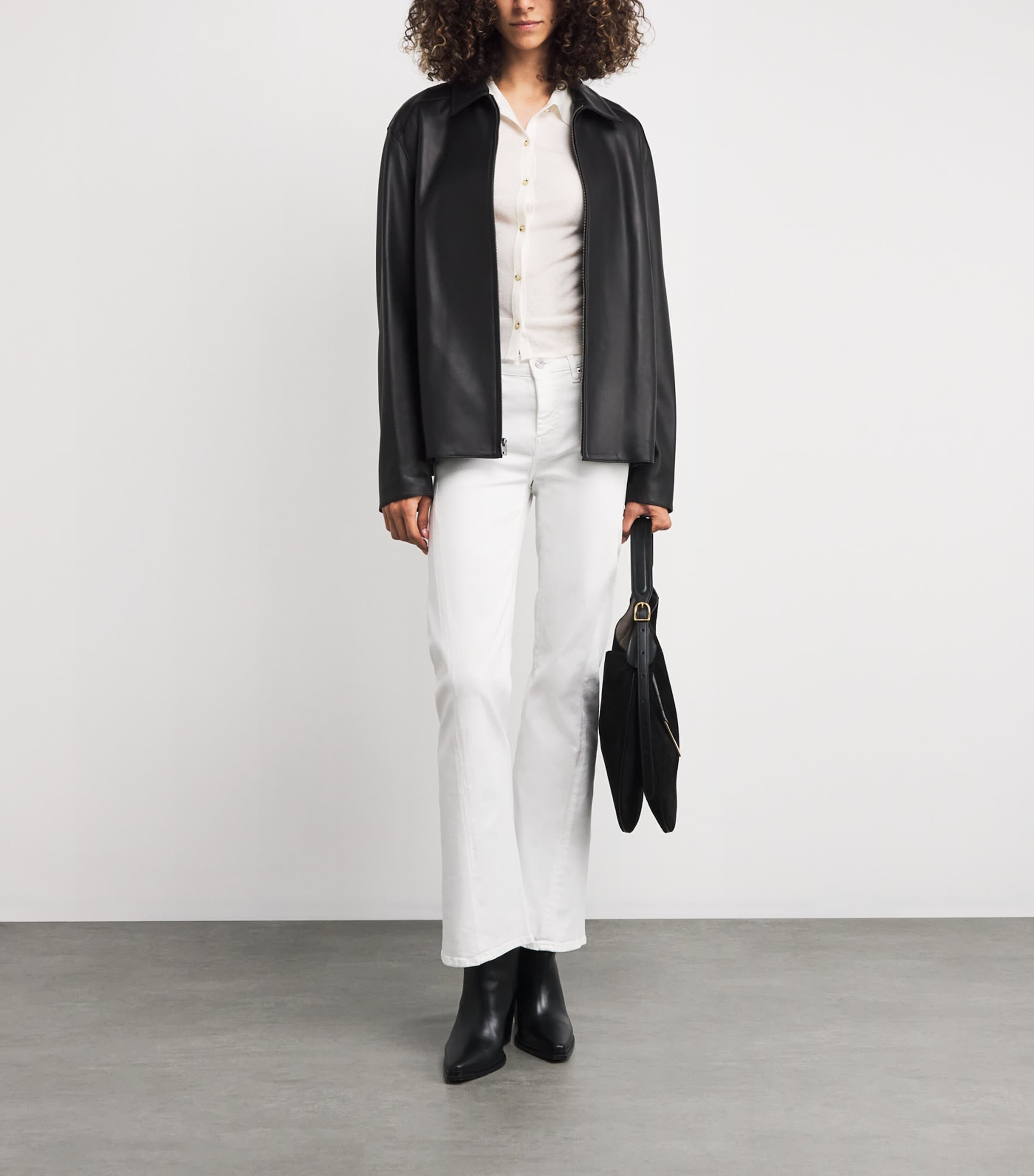 Dojo Tailorless Flared Jeans WHITE Image 2