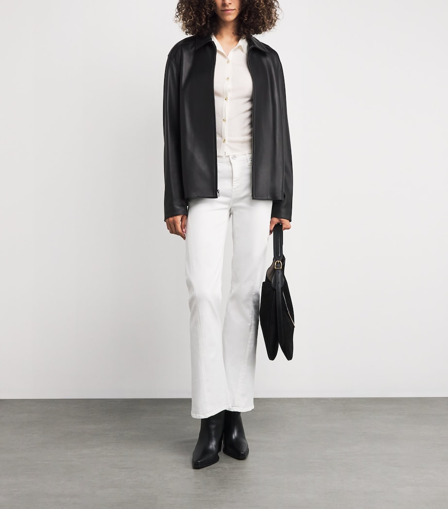 Dojo Tailorless Flared Jeans WHITE Image 2