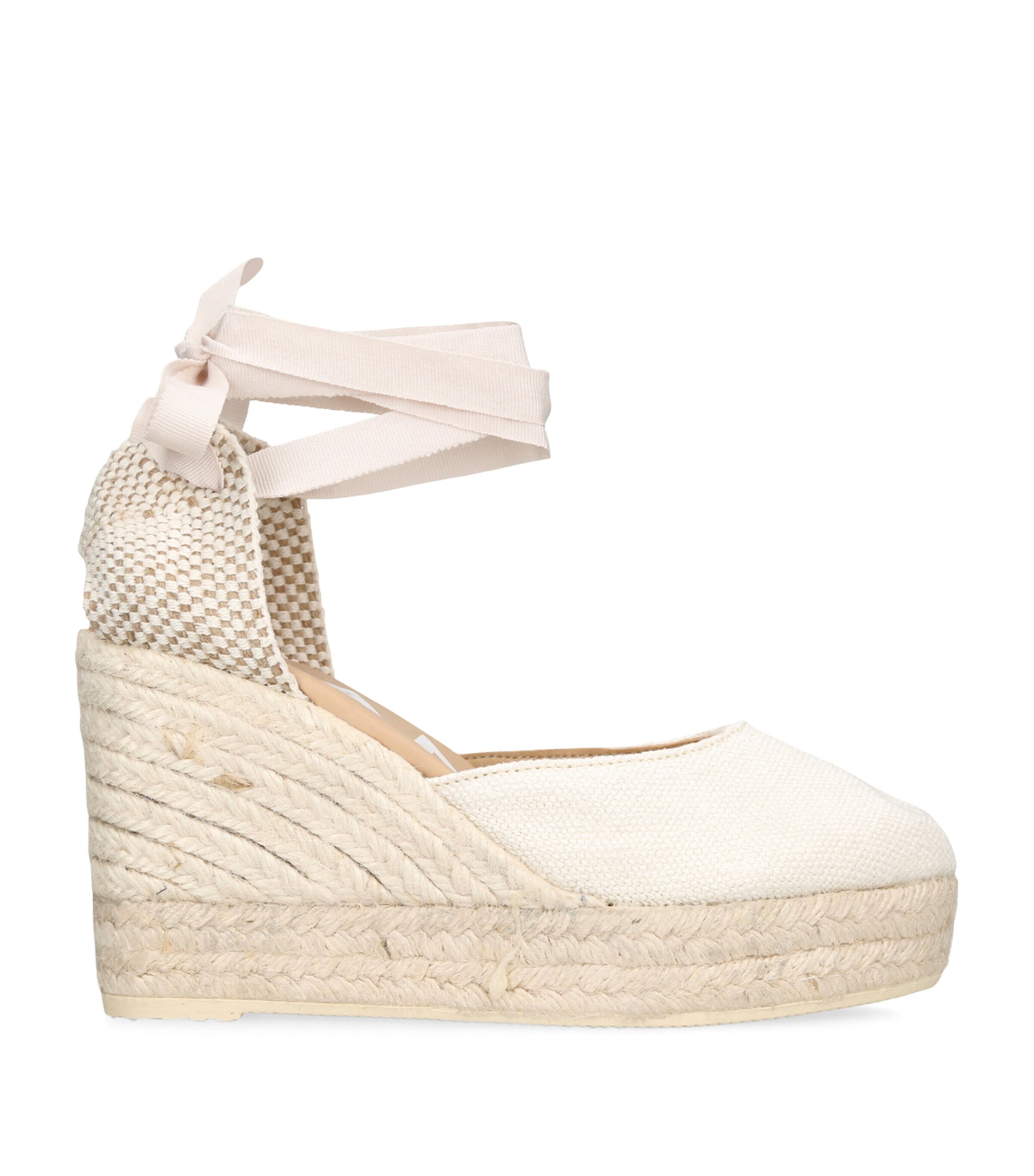 Manebi La Havana Espadrille Wedge Sandals 100 White Image 1