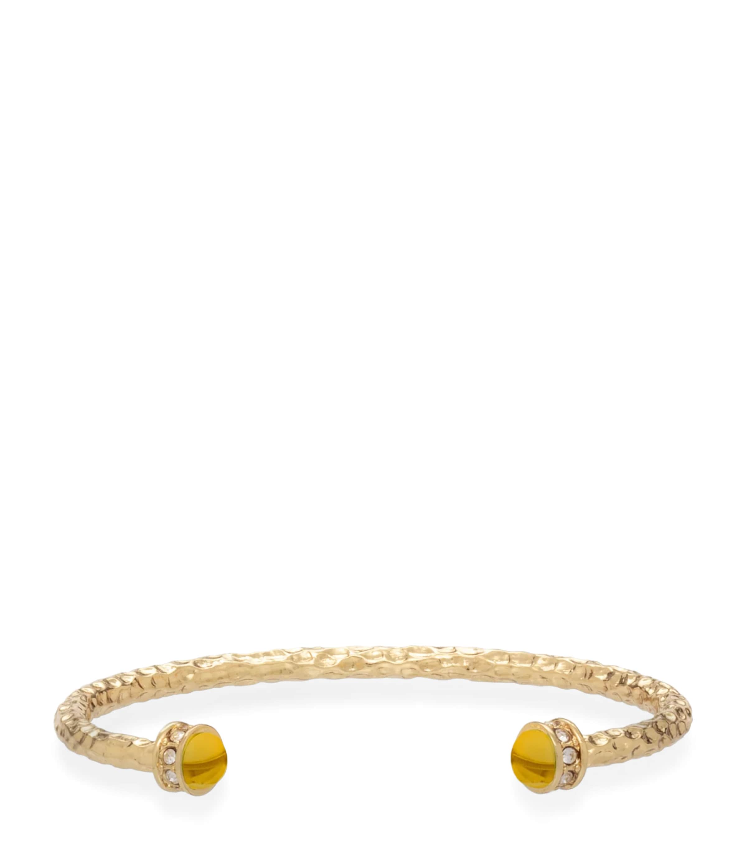 Halcyon Days Hammered Citrine Torque Bangle Citrine Image 1