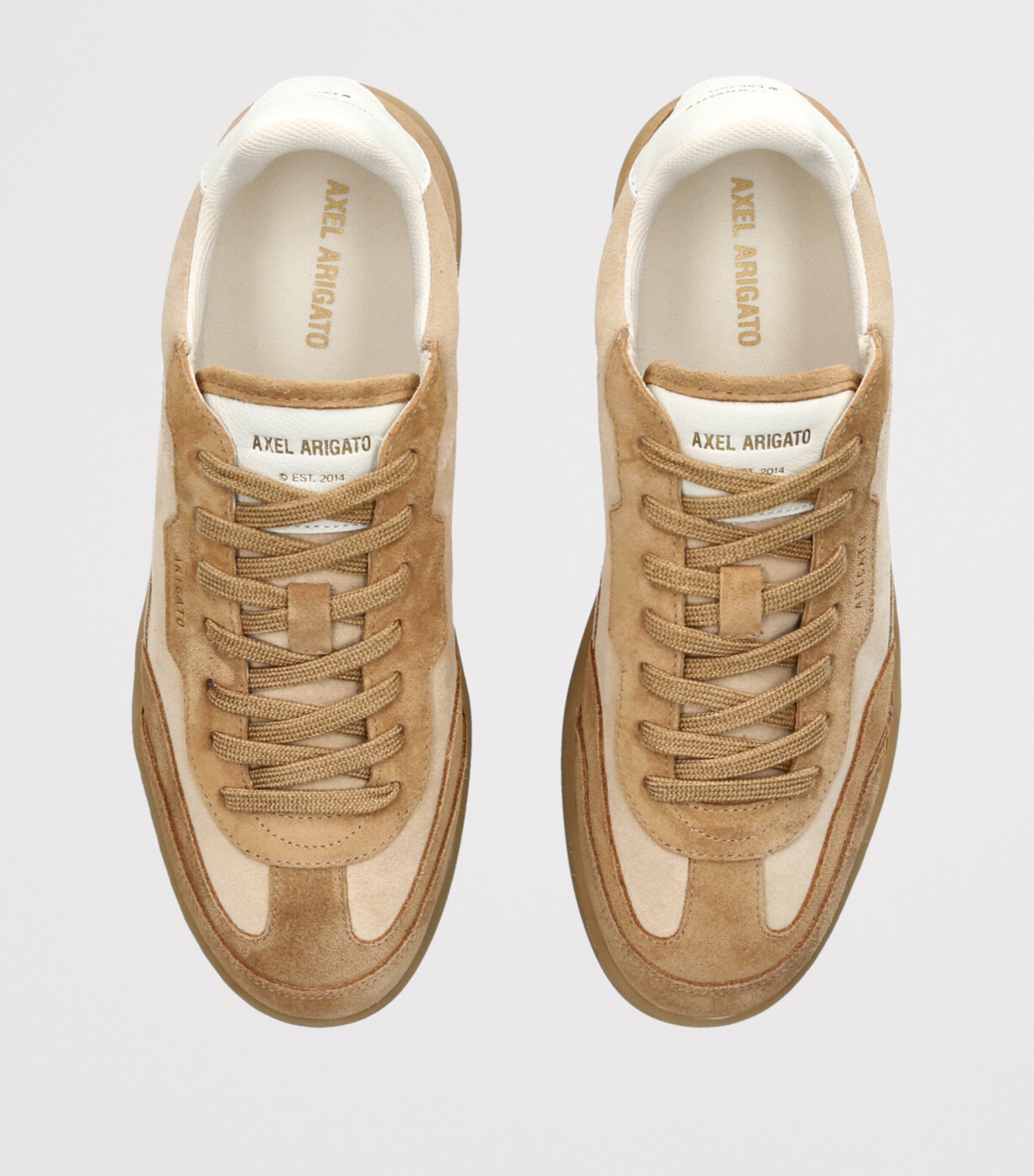 Leather Dice T-Toe Sneakers BEIGE Image 4