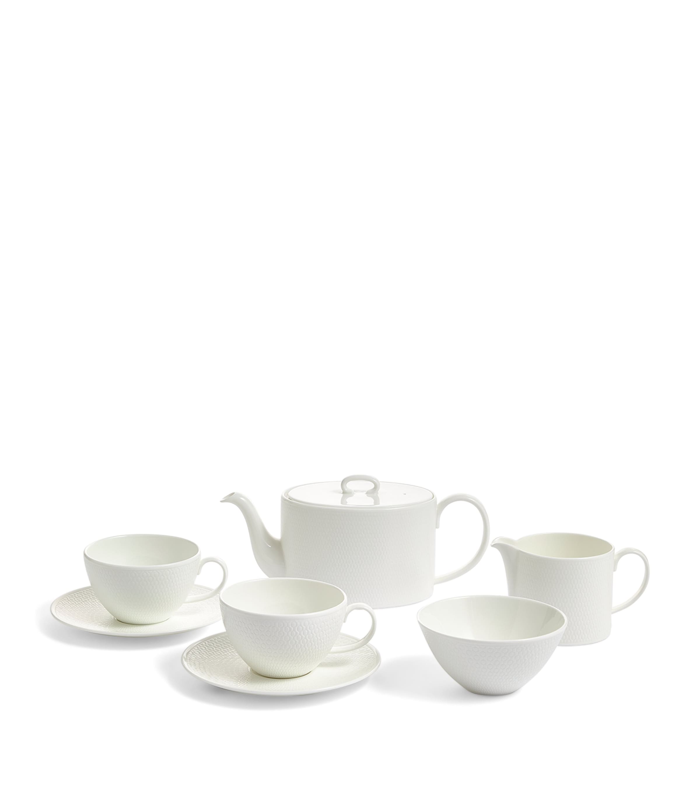 Gio 7-Piece Tea Set WHITE Image 6