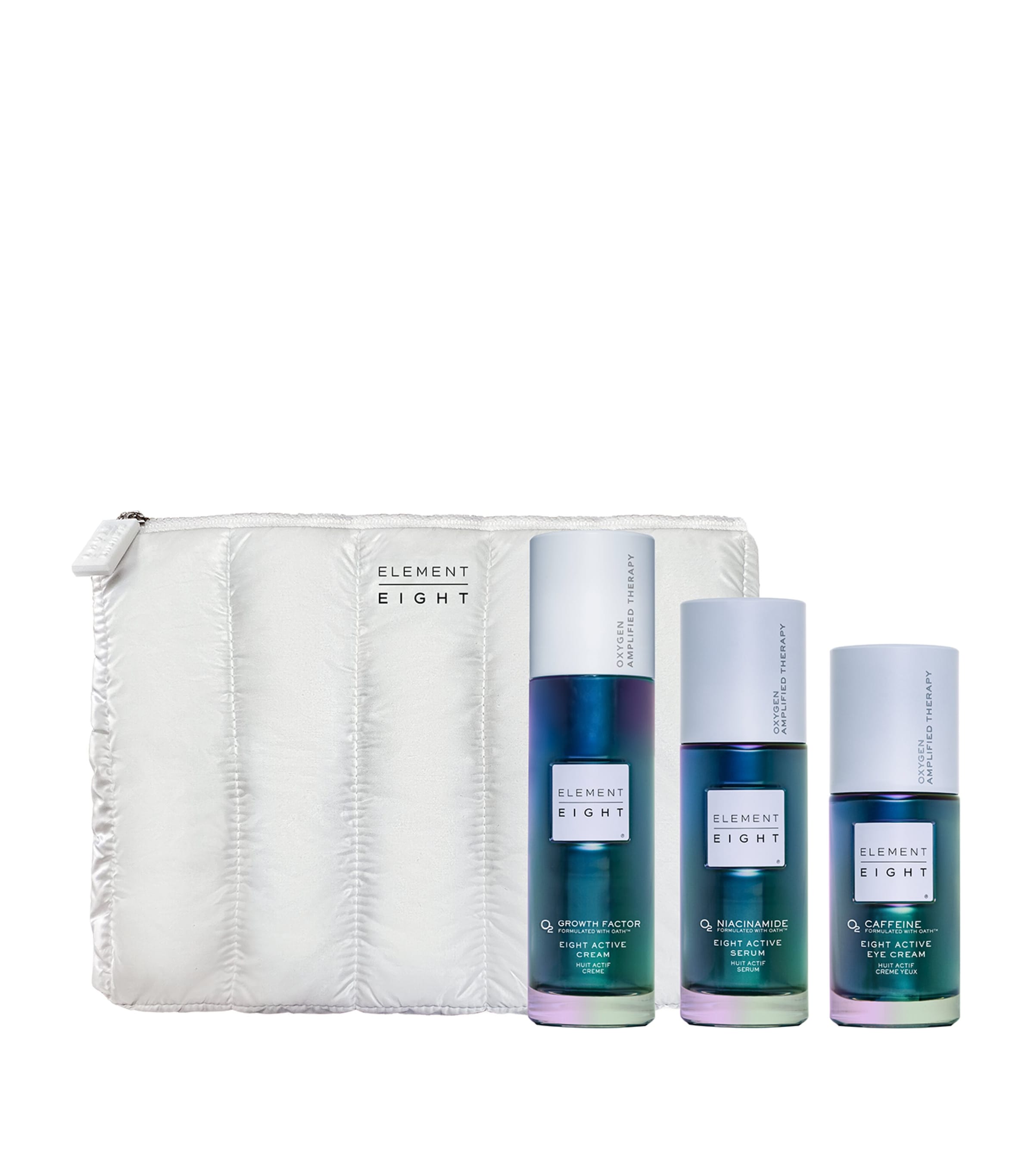 Element Eight O2 Eight Active Full Face Routine Set | Skincare | Moisturisers | Day Creams | Face Serums | Eye Creams