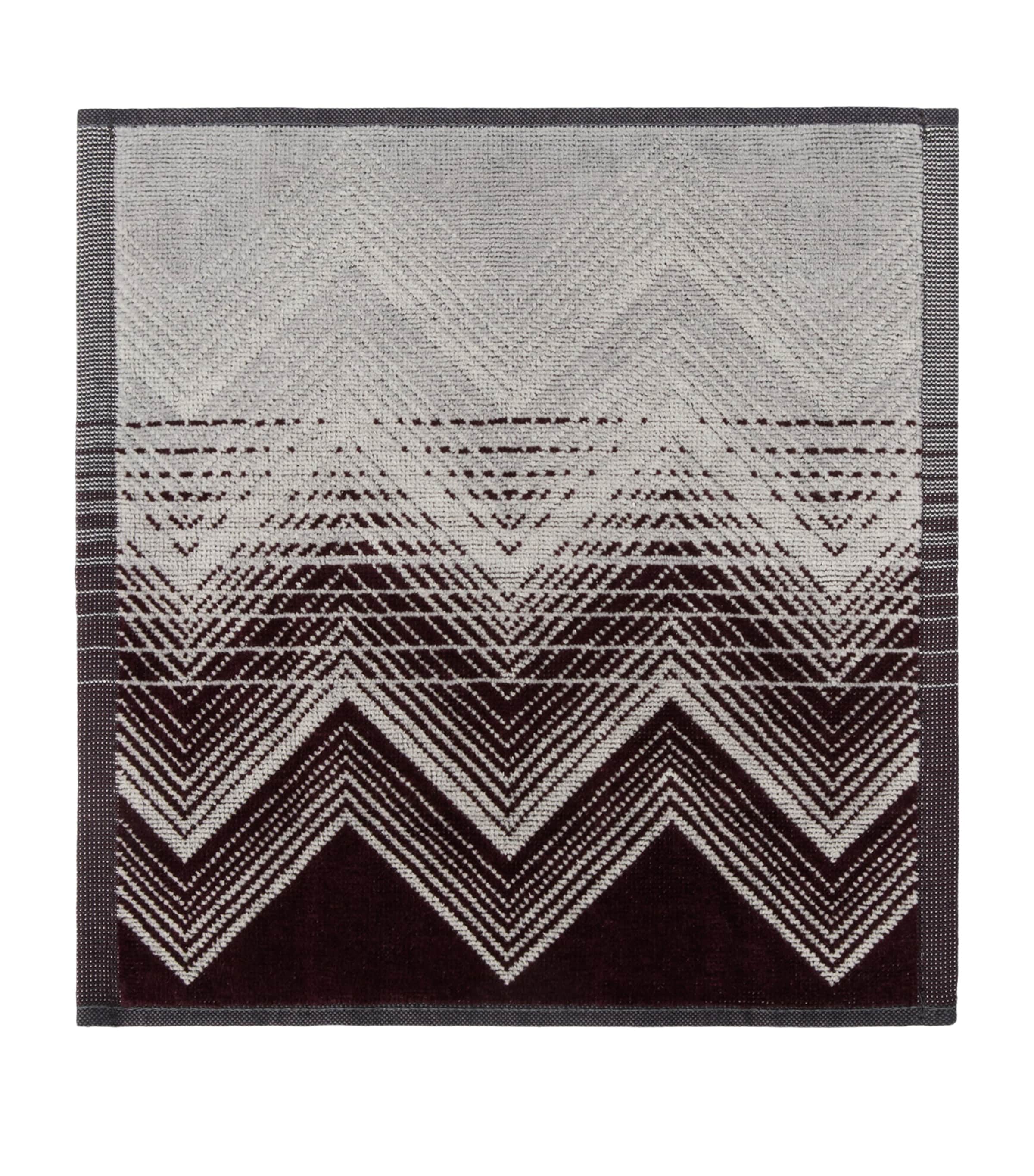 Missoni Home Set of 6 Marea Facecloths (30cm x 30cm) Image 2
