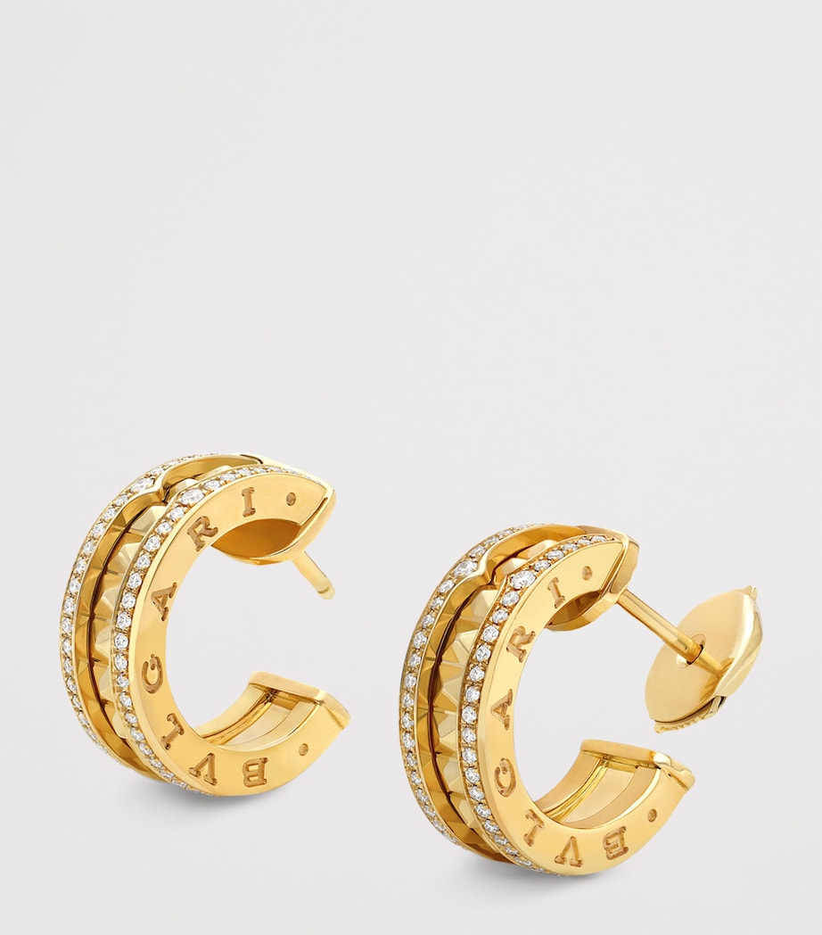 Yellow Gold and Diamond B.zero1 Earrings YELLOW GOLD Image 2