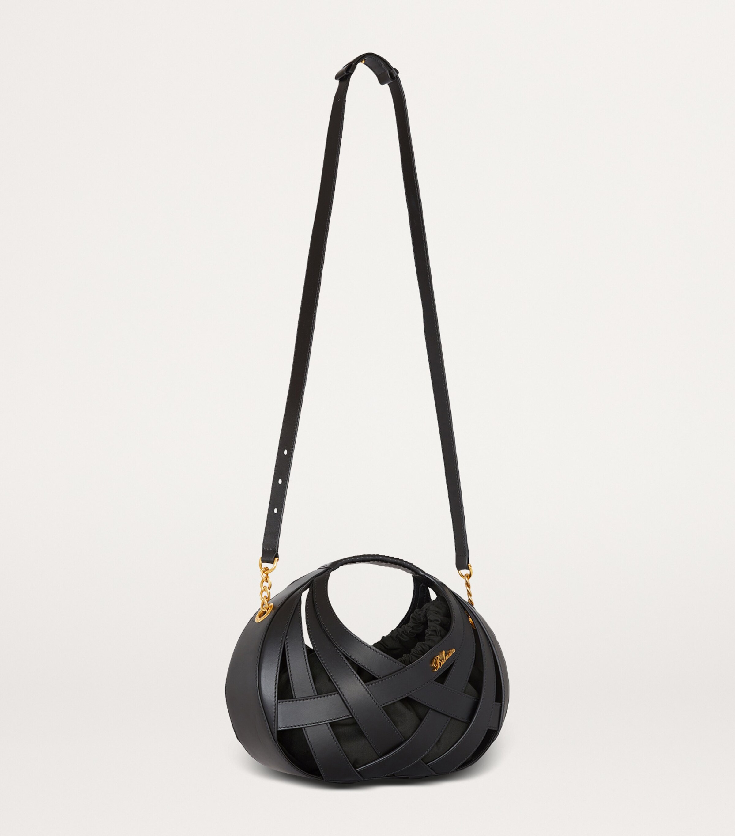 Balmain ショッパーバッグ Balmain Calfskin Basket Top-Handle Bag | Harrods US