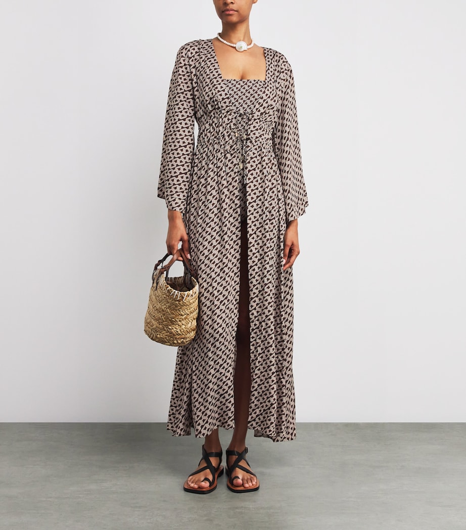 Chain Print Maja Maxi Kaftan Dress CHAIN1300 Image 2