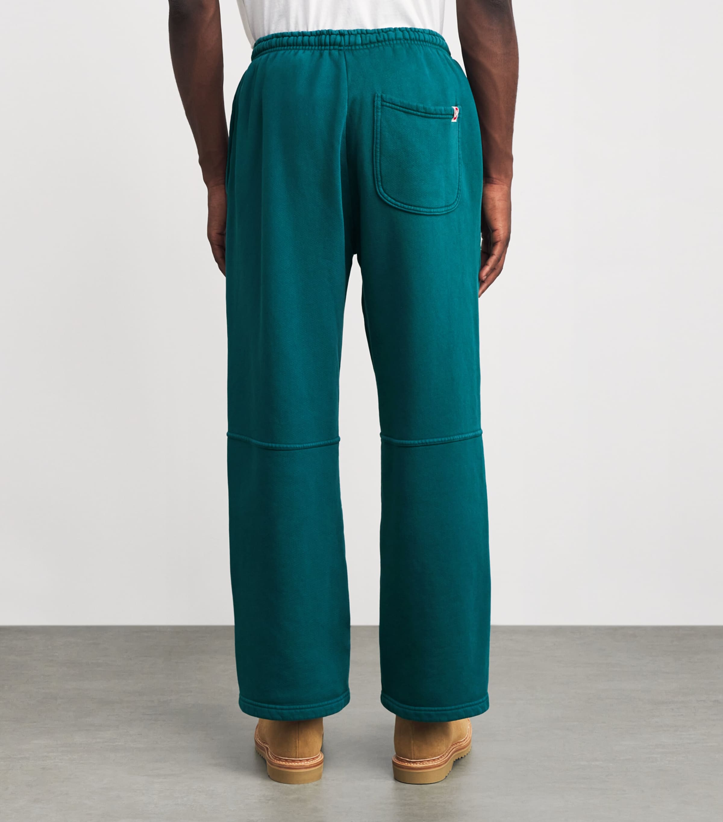 Cotton Navajo Embroidery Parachute Sweatpants TEAL Image 4