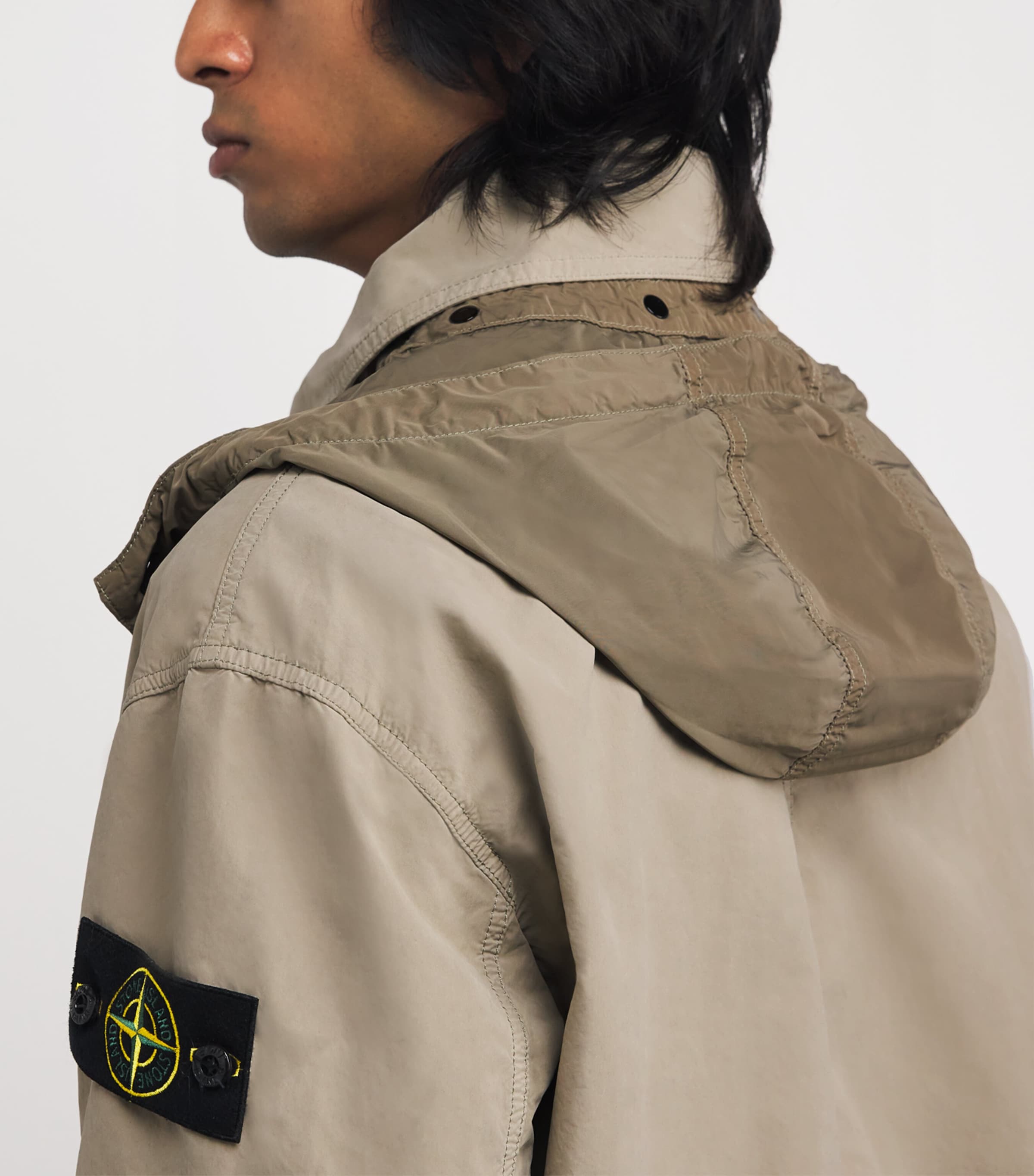 Technical Microfibre Concealed-Hood Jacket V009A Image 6