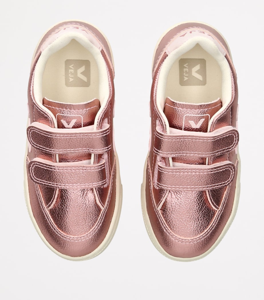 Metallic Leather V-12 Sneakers PINK COMB Image 4
