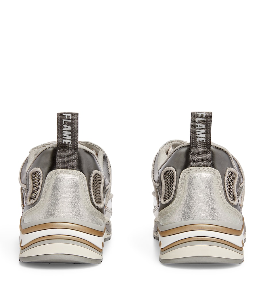 Flame Sneakers SILVER Image 3
