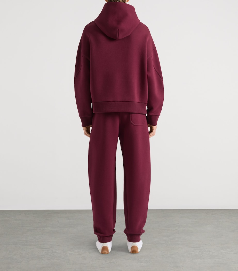 Cotton Couture Seam Hoodie BURGUNDY Image 3