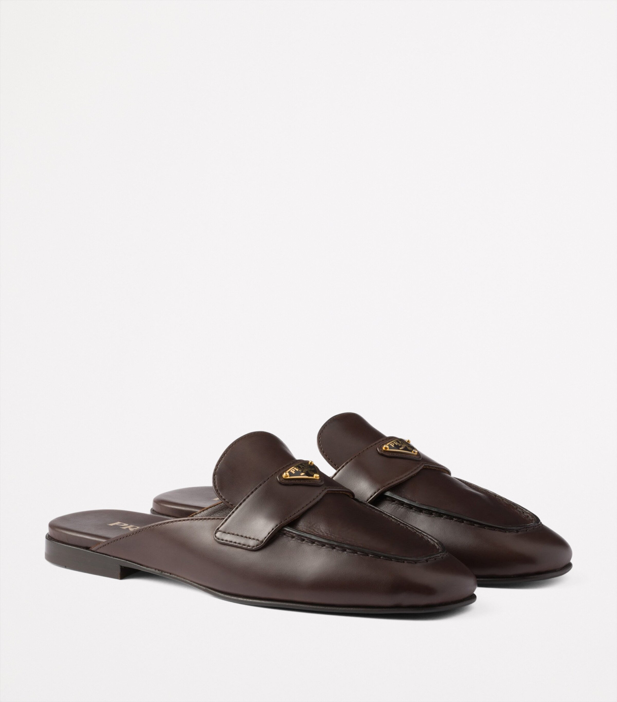 Leather Triangle Slippers F0003 Image 2