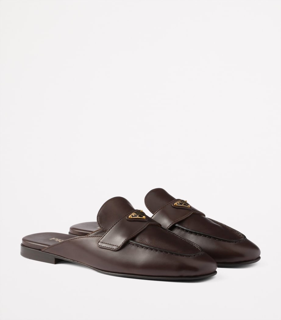 Leather Triangle Slippers F0003 Image 2