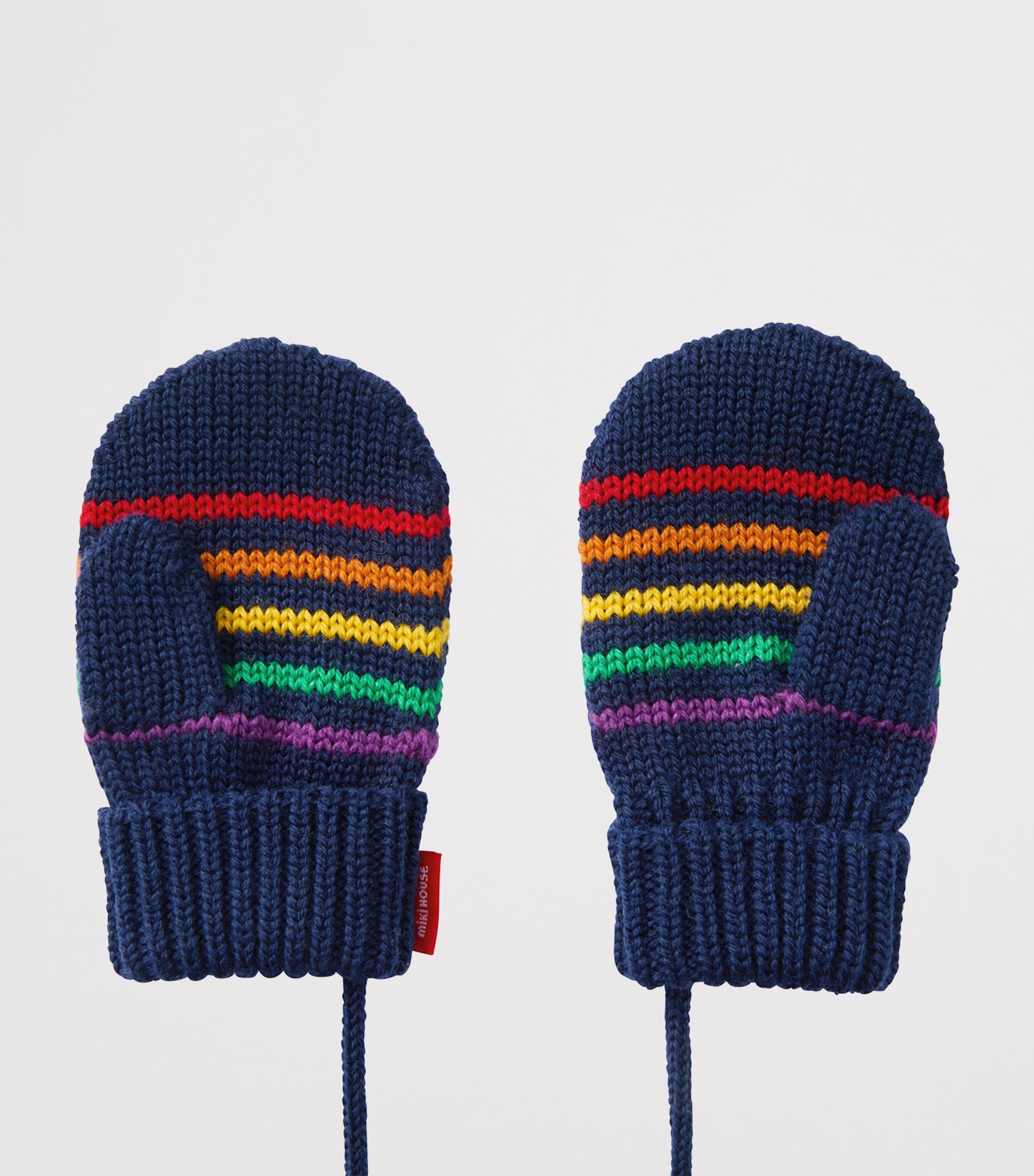 Miki House Wool-Blend Bear Mittens Image 2