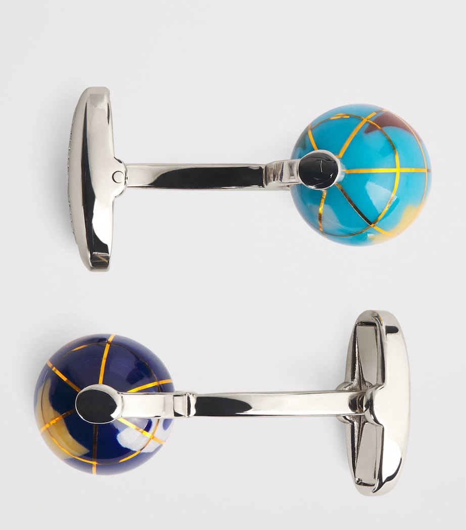 Spinning Globe Cufflinks 41_BLUE Image 6