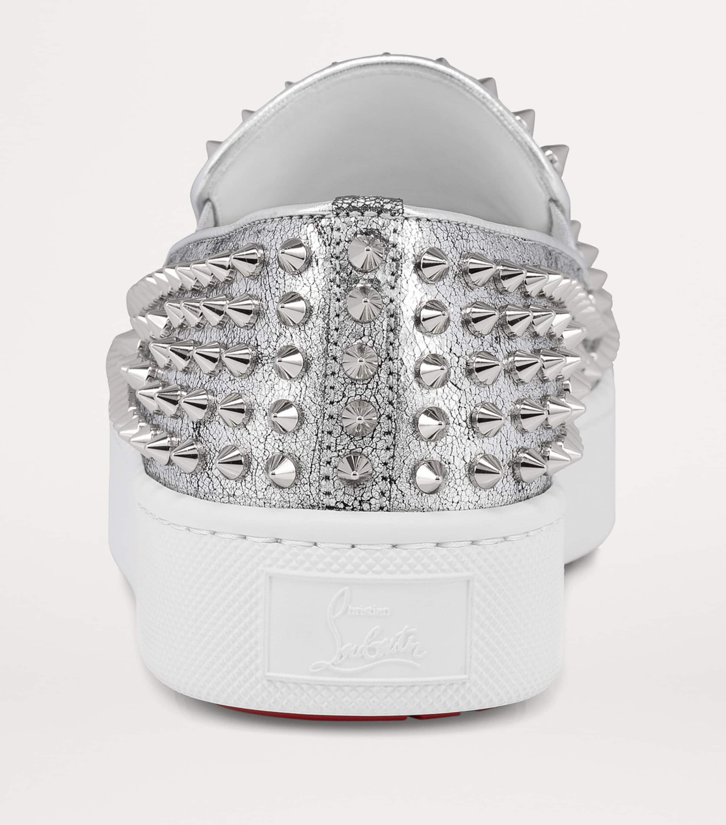 【関税負担】 CHRISTIAN LOUBOUTIN SPIKES SLIP-ON Christian Louboutin Spikeboat Leather Slip-On Sneakers