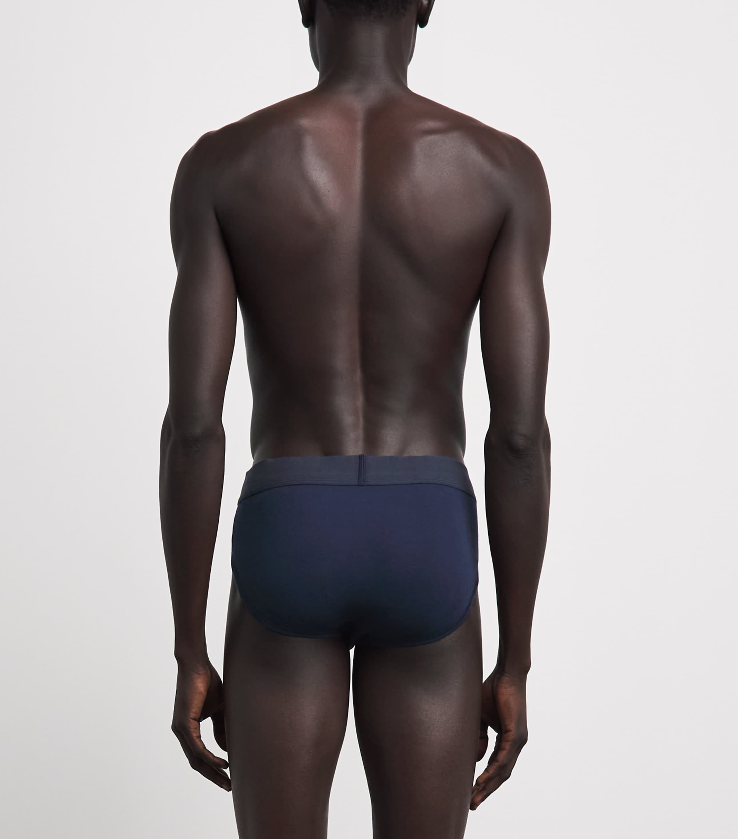 Skims Mens Stretch-Cotton Briefs (Pack of 3) Nimbus Multi Image 3
