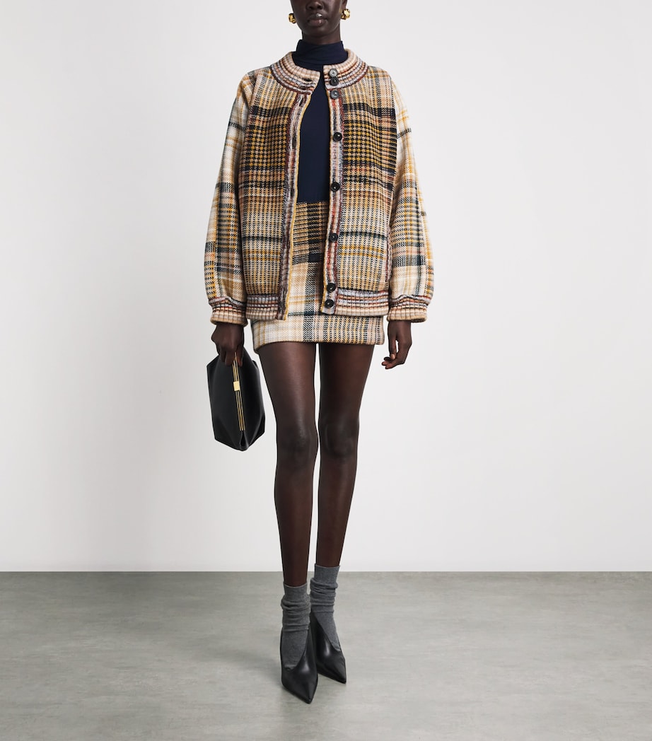 Missoni Womens Knitted Stripe Bomber Jacket Og,bk,bw Image 2