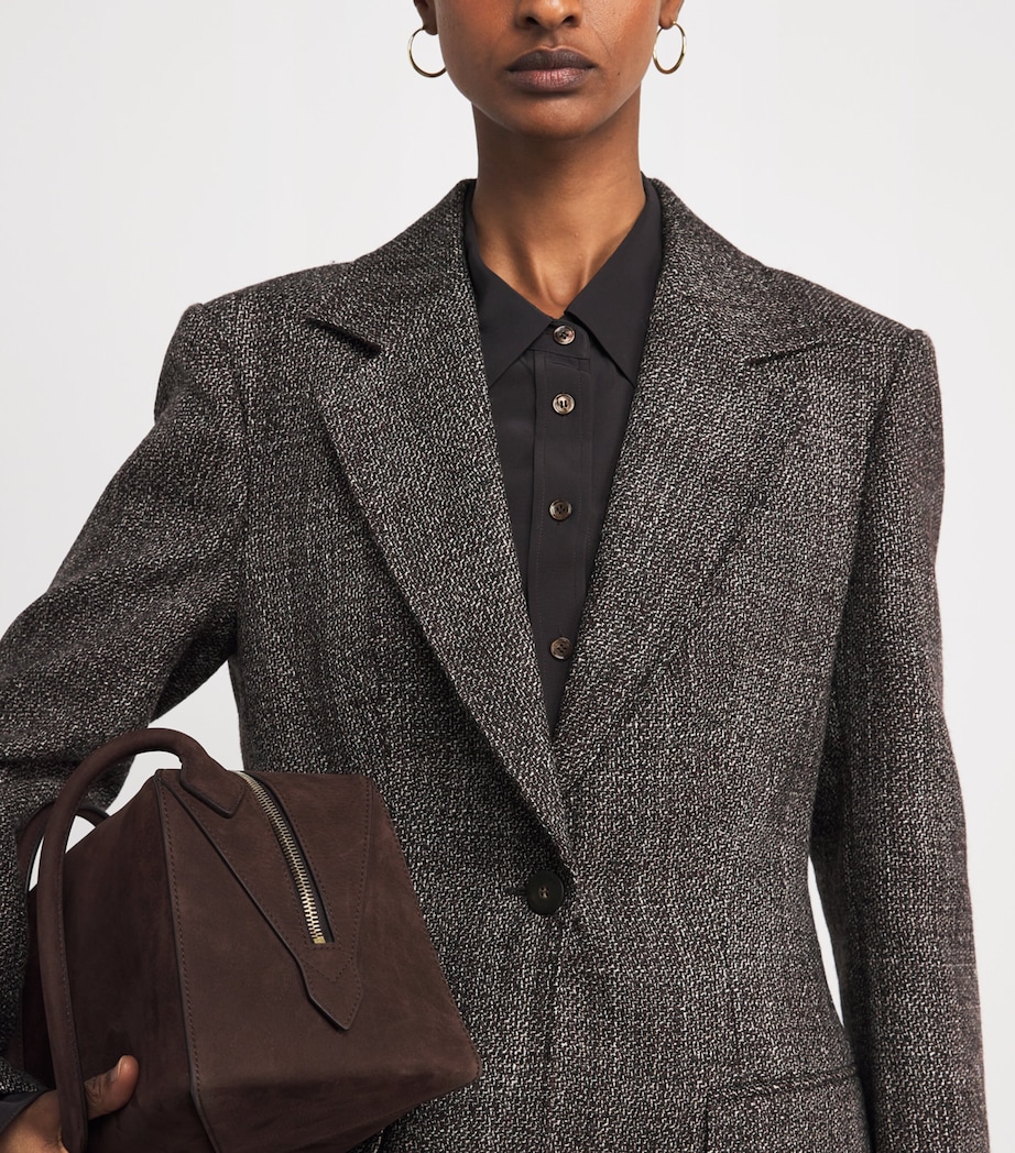 Virgin Wool Fallon Blazer COCOA Image 6