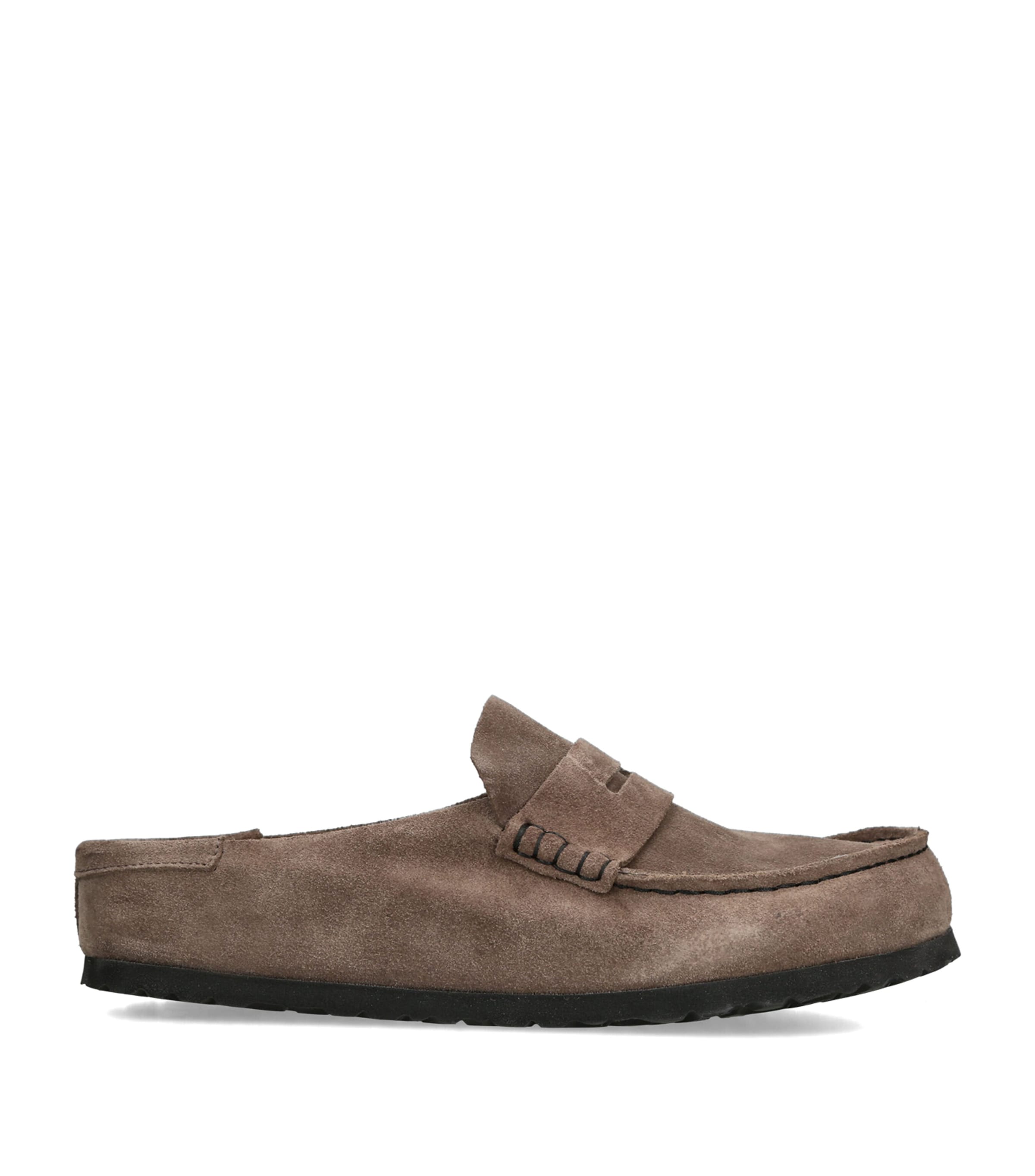 Birkenstock Suede Naples Wrapped Clogs Grey/dark Image 1