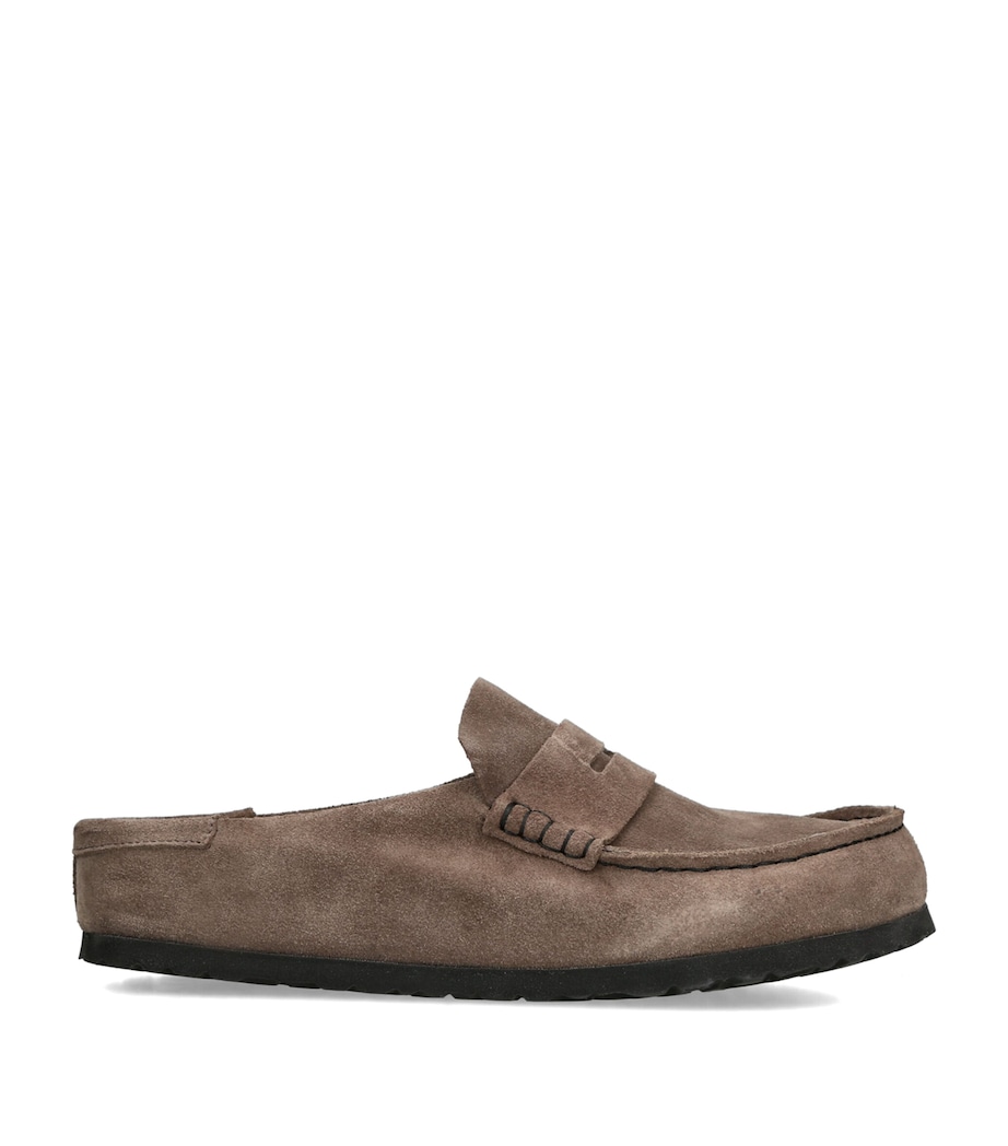 Birkenstock Suede Naples Wrapped Clogs Grey/dark Image 1