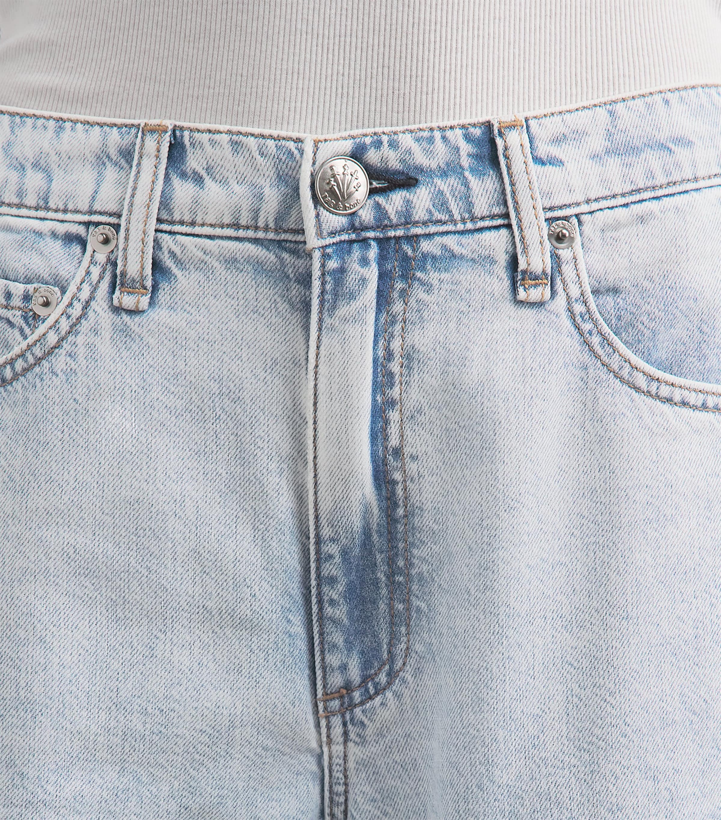 Rag & Bone Womens Shea Straight Jeans Cliffside Image 3