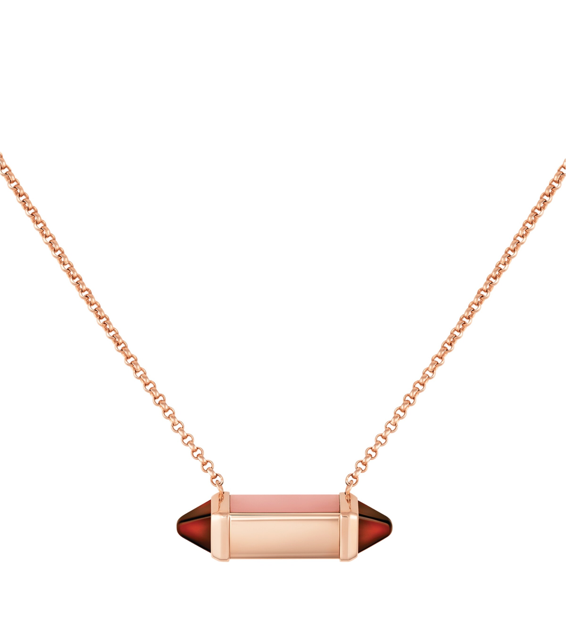 Cartier Rose Gold, Chalcedony and Garnet Les Berlingots de Cartier Necklace Rose Gold Image 2