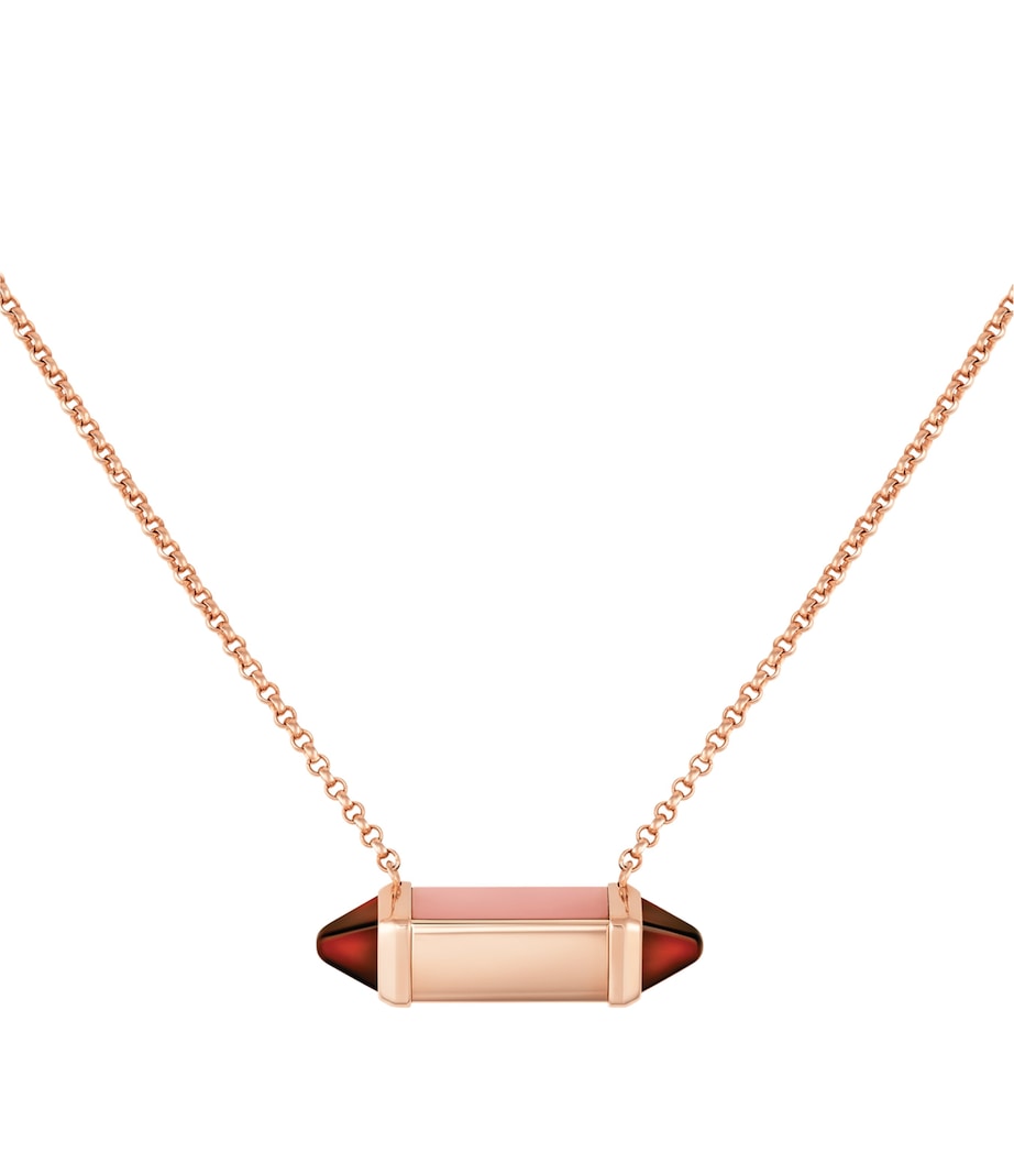 Cartier Rose Gold, Chalcedony and Garnet Les Berlingots de Cartier Necklace Rose Gold Image 2