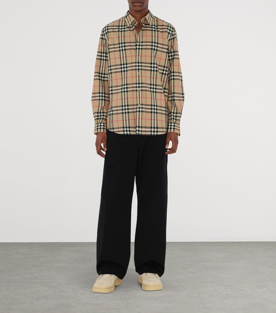 Cotton Check Shirt ARCHIVE BEIGE IP CHK Image 2