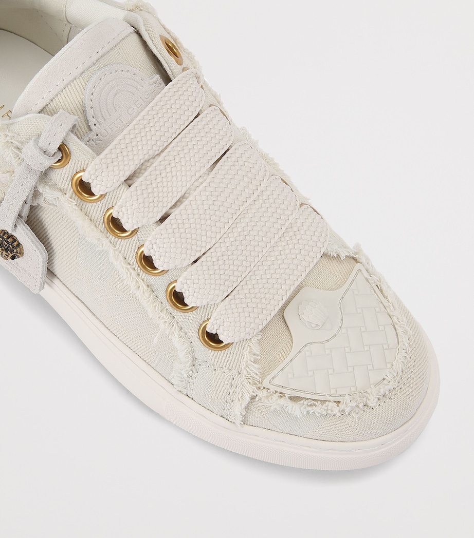 Kurt Geiger London Denim Southbank Tag Sneakers White Image 4