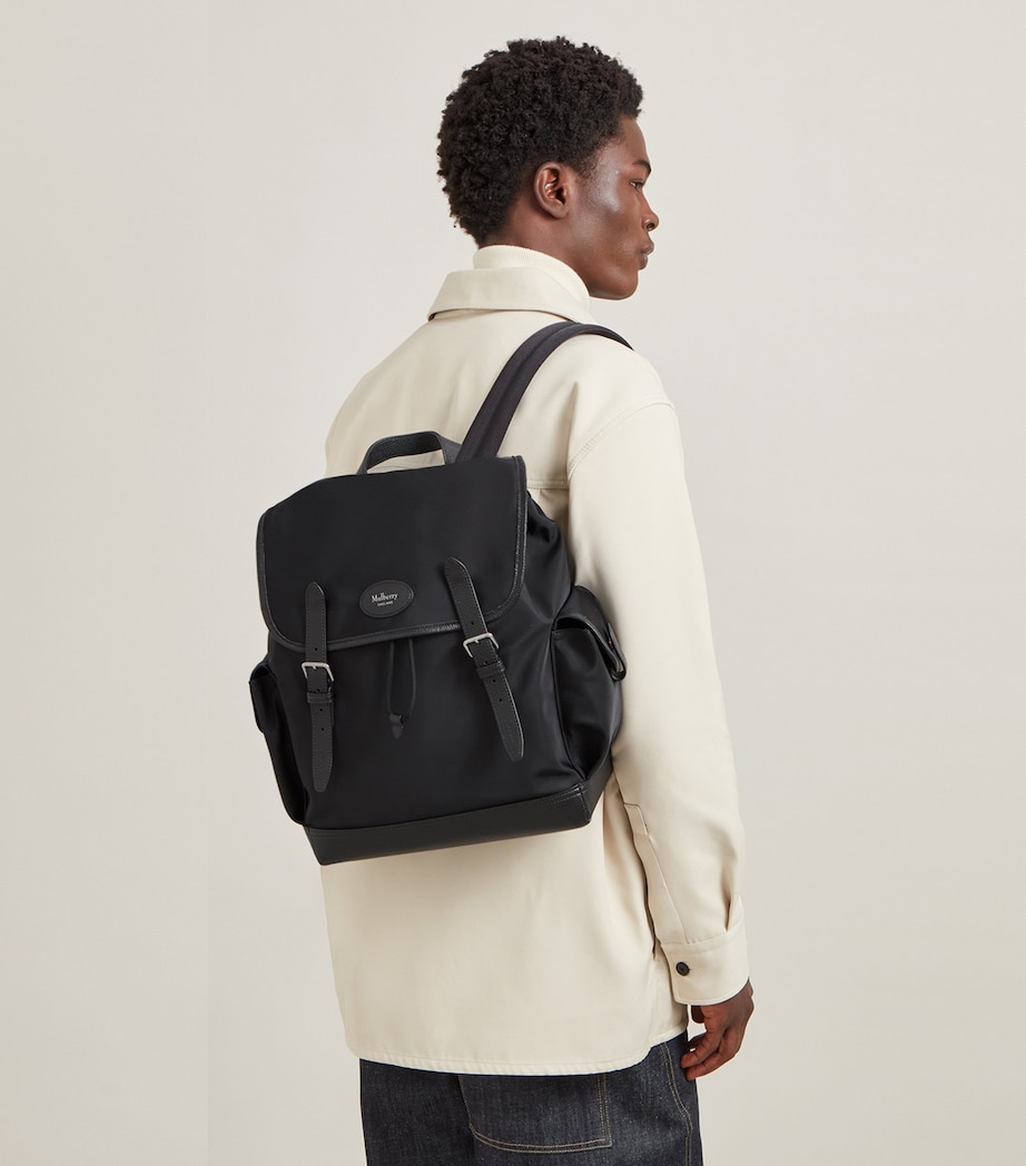 Nylon Heritage Backpack BLACK Image 3