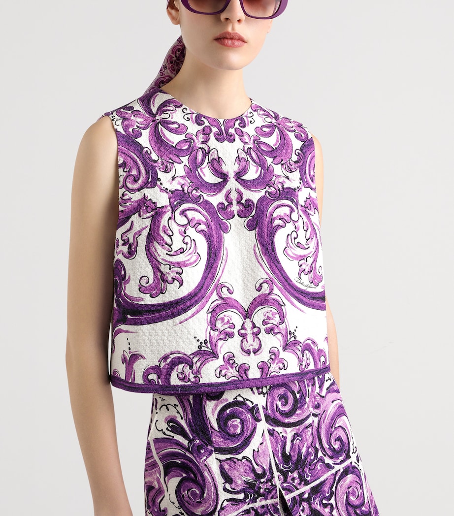 Majolica Print Top HP5DQ-MIX MAIOLICA L Image 5