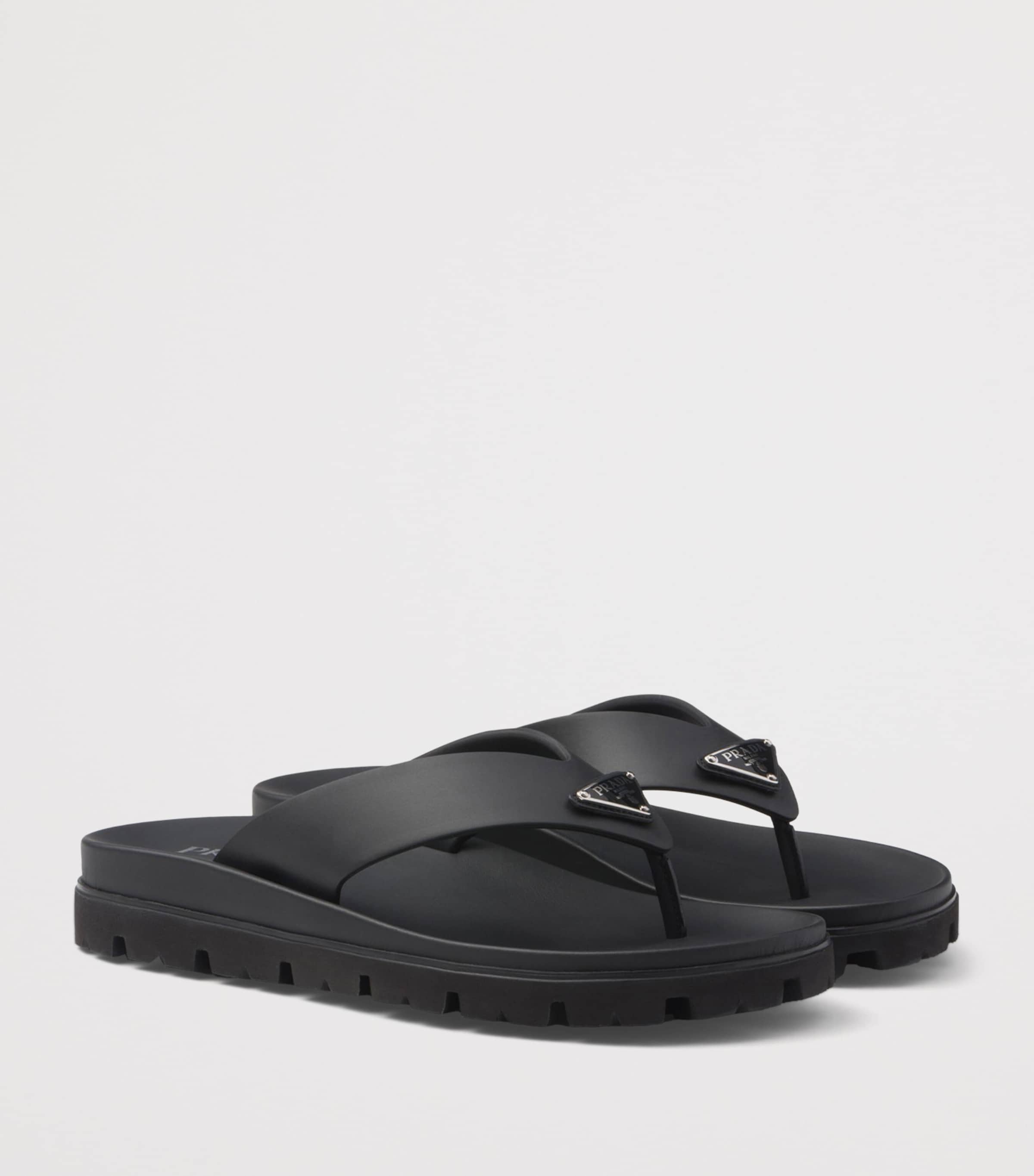 Rubber Logo Thong Sandals F0002 Image 3