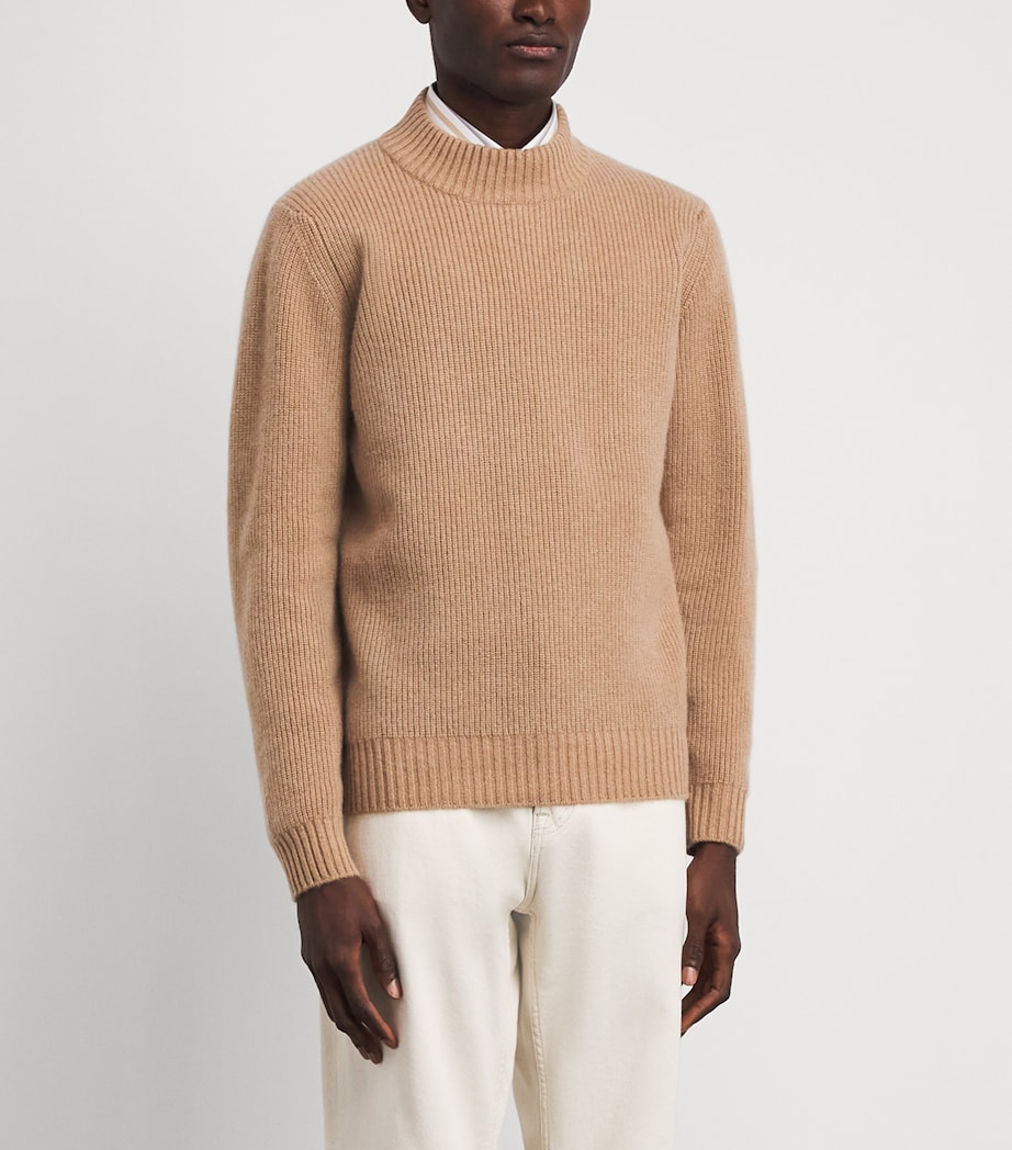 Fioroni Cashmere Mens Cashmere Ribbed Sweater Image 4