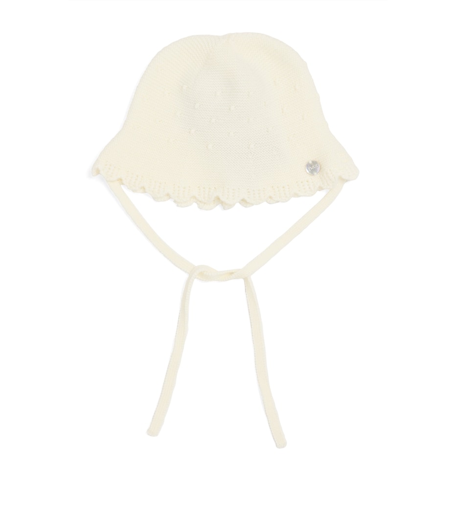 Cotton Knit Bonnet (0-24 Months) 60 H56 Image 1