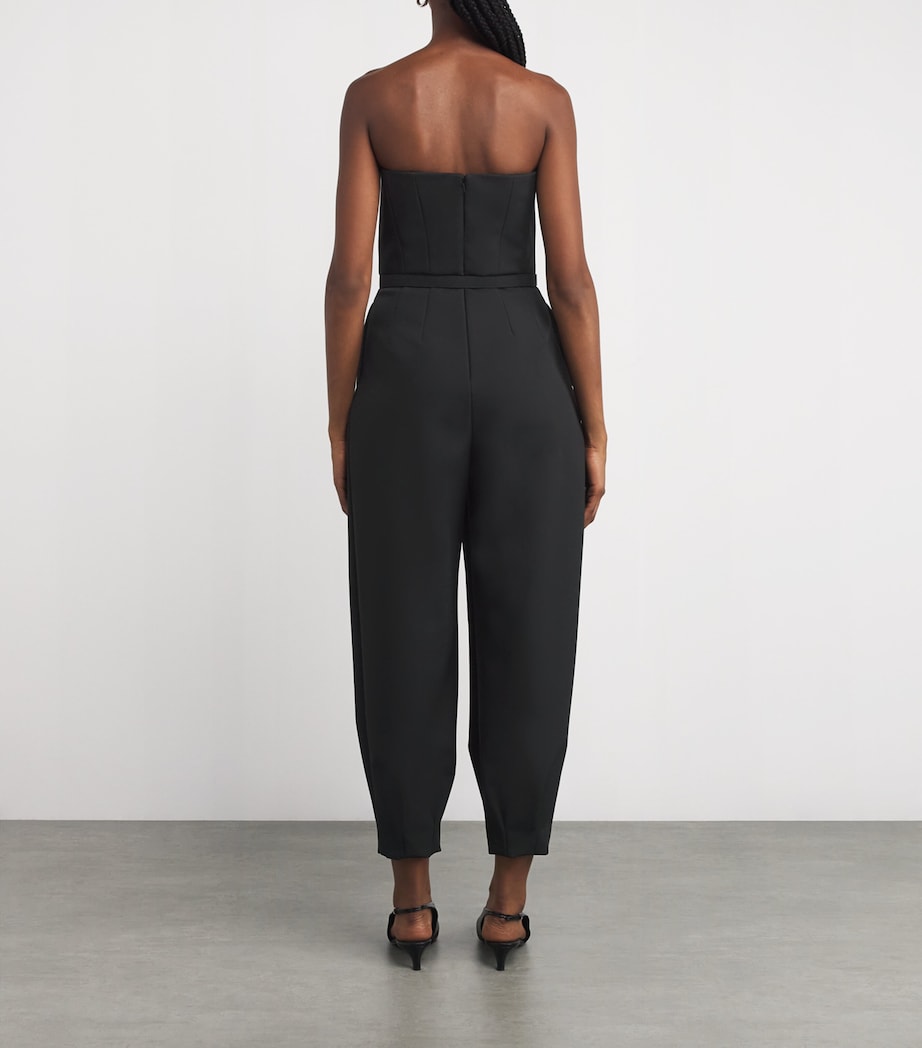 Off-The-Shoulder Jumpsuit BLACK Image 4