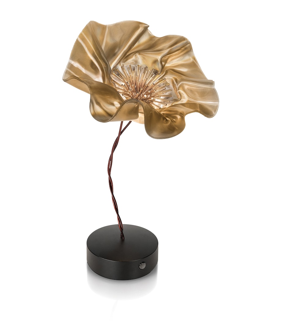 LaFleur Battery Table Lamp GOLD & BLACK Image 1