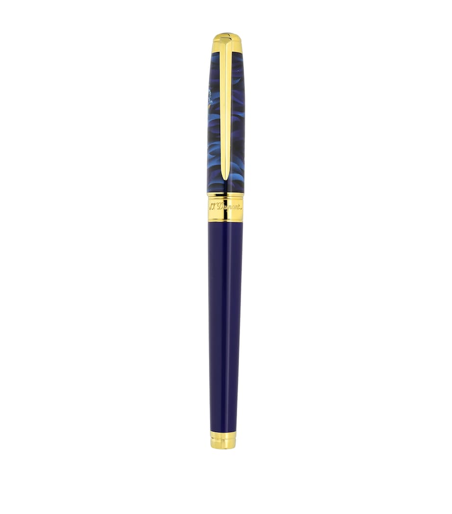 Koi Fish Eternity Rollerball Pen BLUE & GOLDEN Image 1
